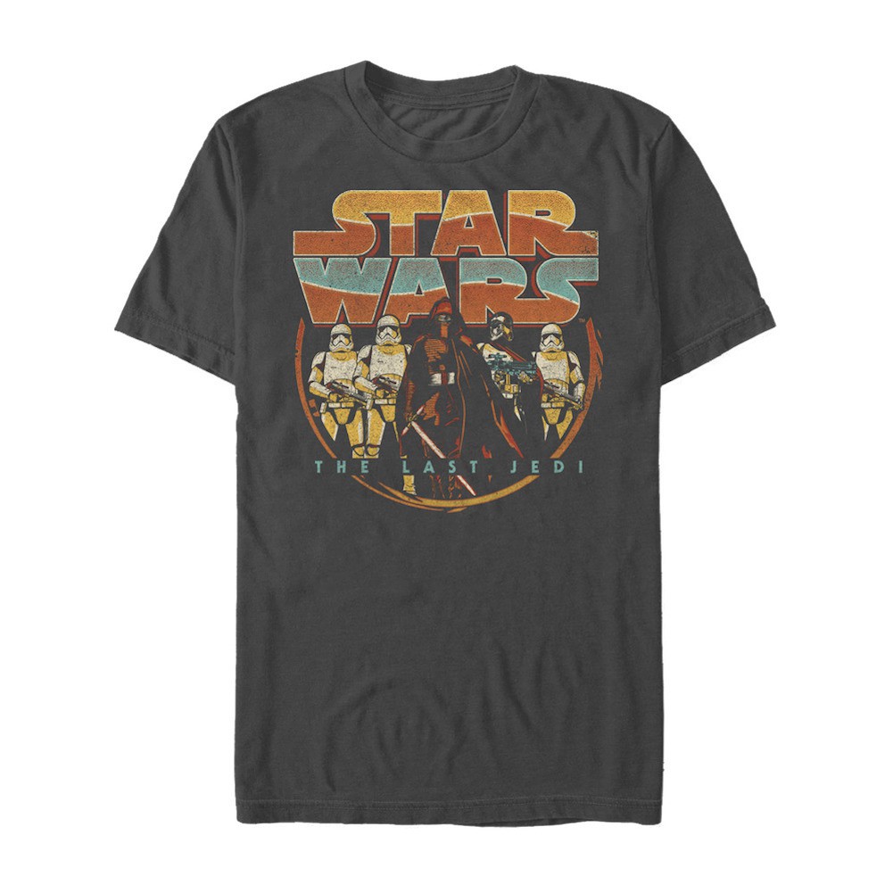 Star Wars The Last Jedi Join Retro Dark Side Tshirt, Grey