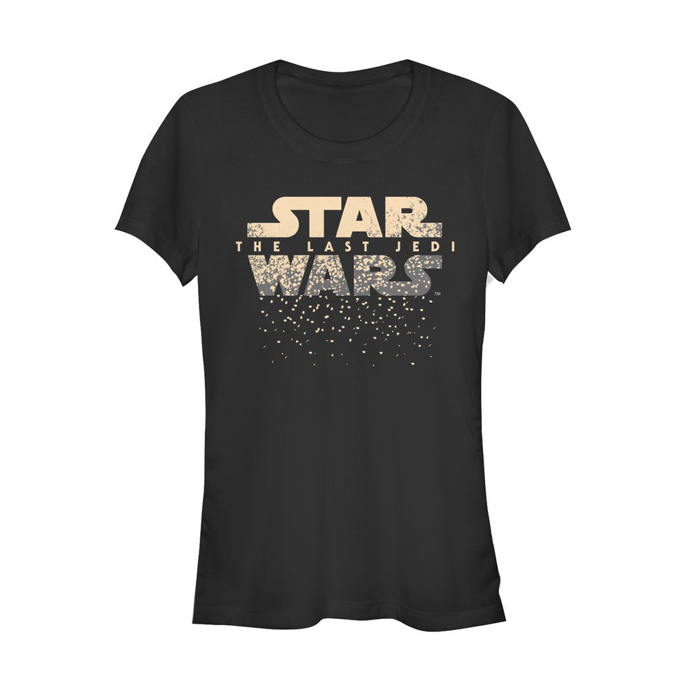 Star Wars The Last Jedi Logo Womens Tshirt, Black