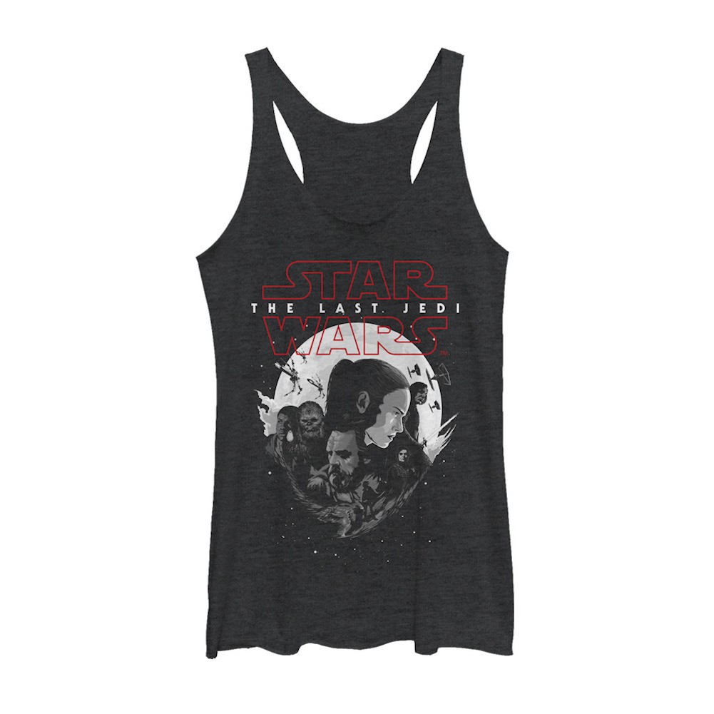 Star Wars The Last Jedi Black Womens Tank Top