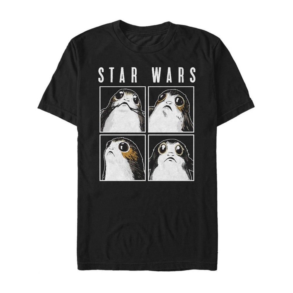 Star Wars Porg Faces Tshirt, Grey