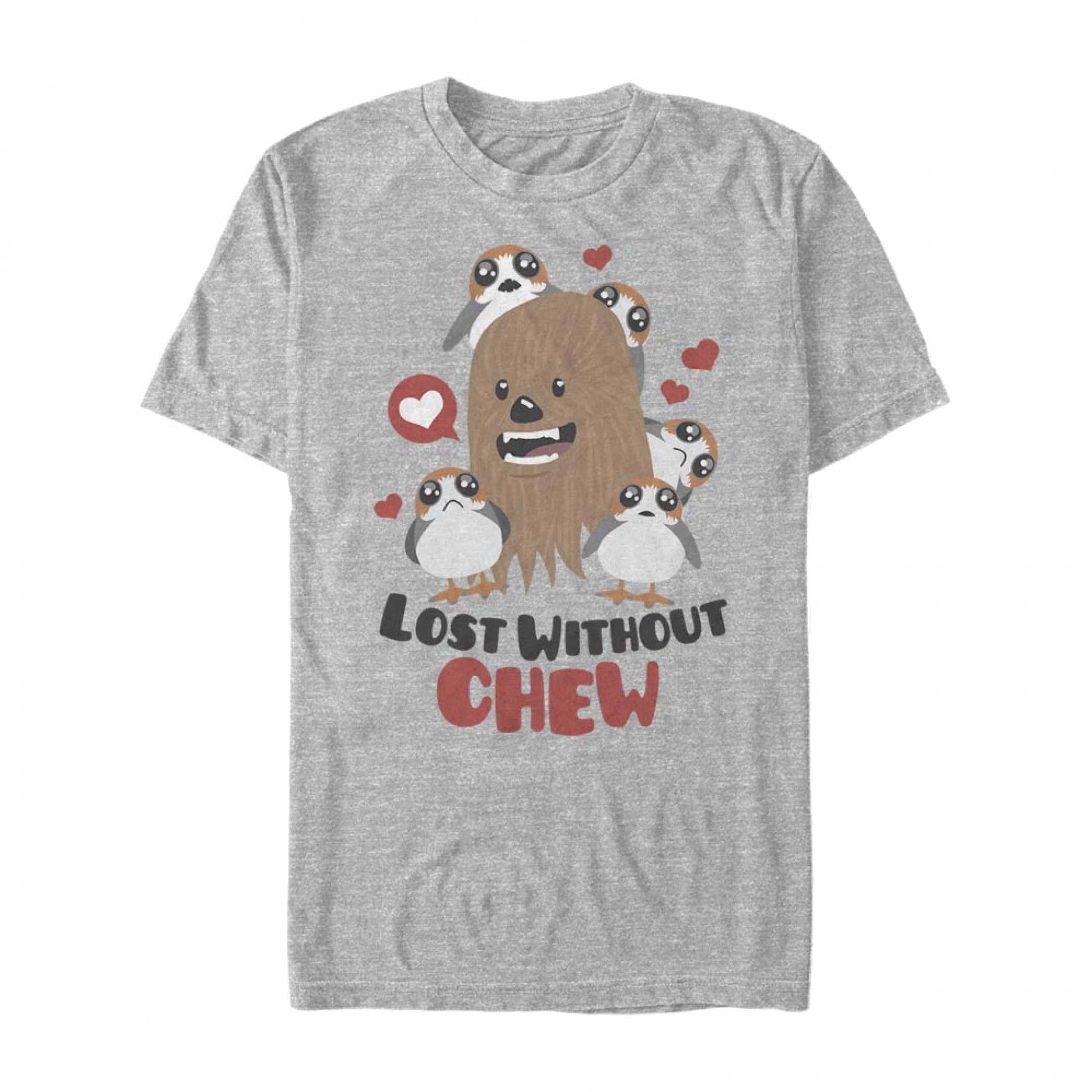 Star Wars Lost Without Chew Grey T-Shirt, Grey