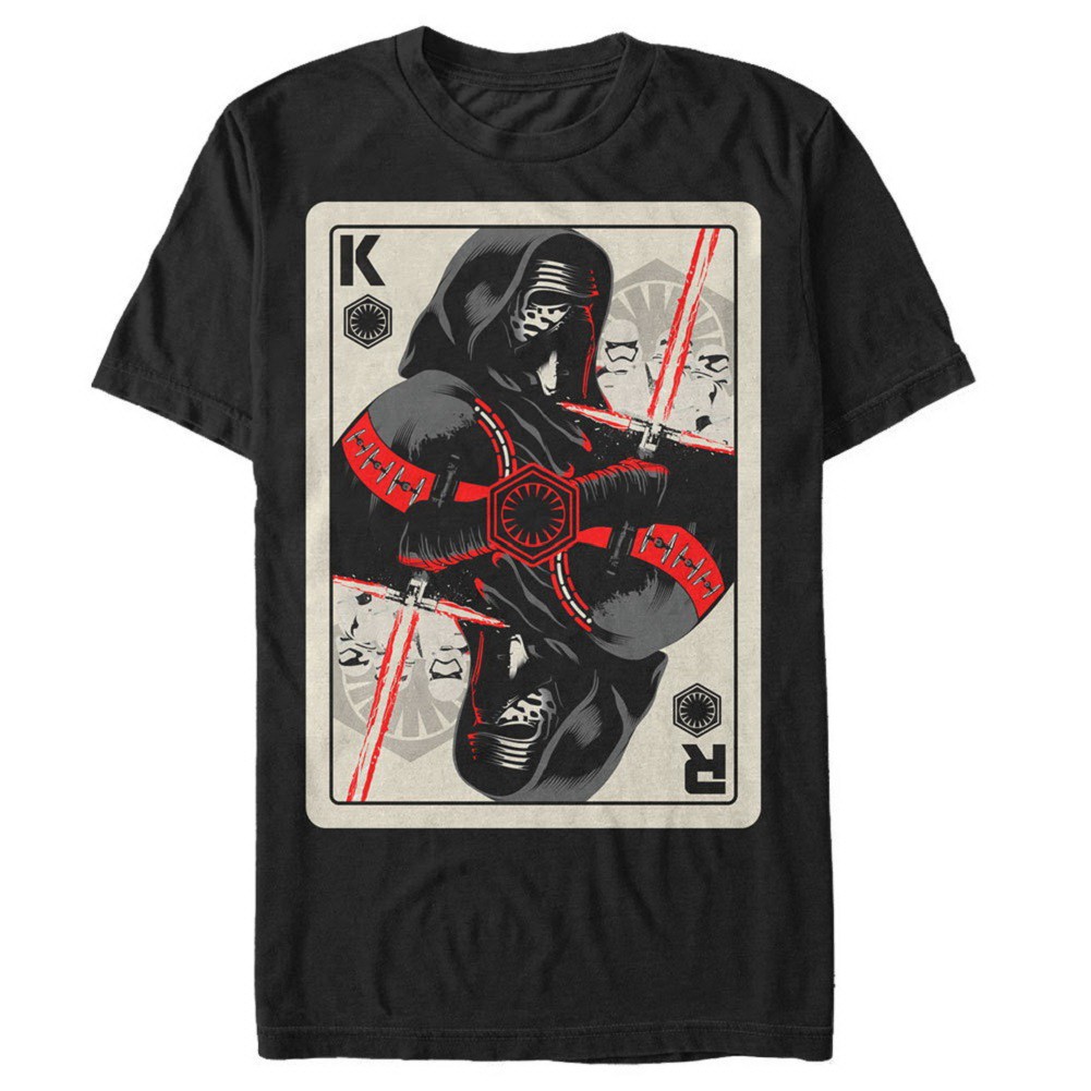 Star Wars Kylo Ren Card Black Tshirt, Black