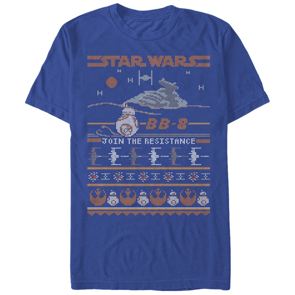 Star Wars BB8 Resistance Sweater Blue T-Shirt, Blue