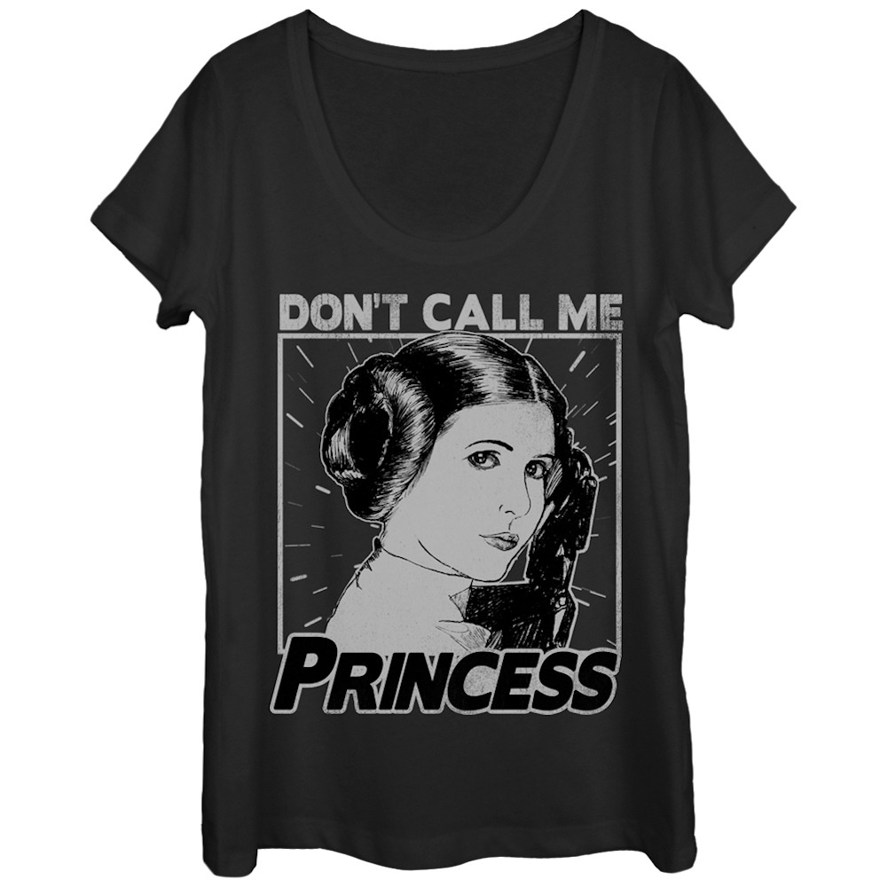 Star Wars Don't Call Me Princess Women's Tshirt, Black