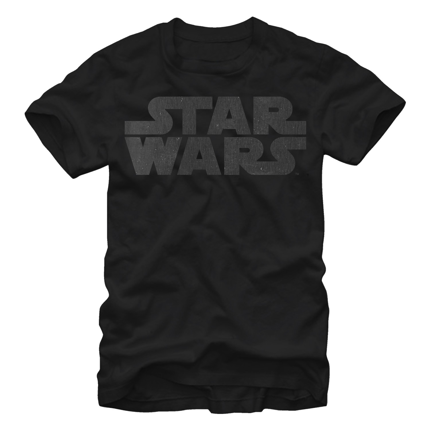 Star Wars Simple Logo Black T-Shirt, Black