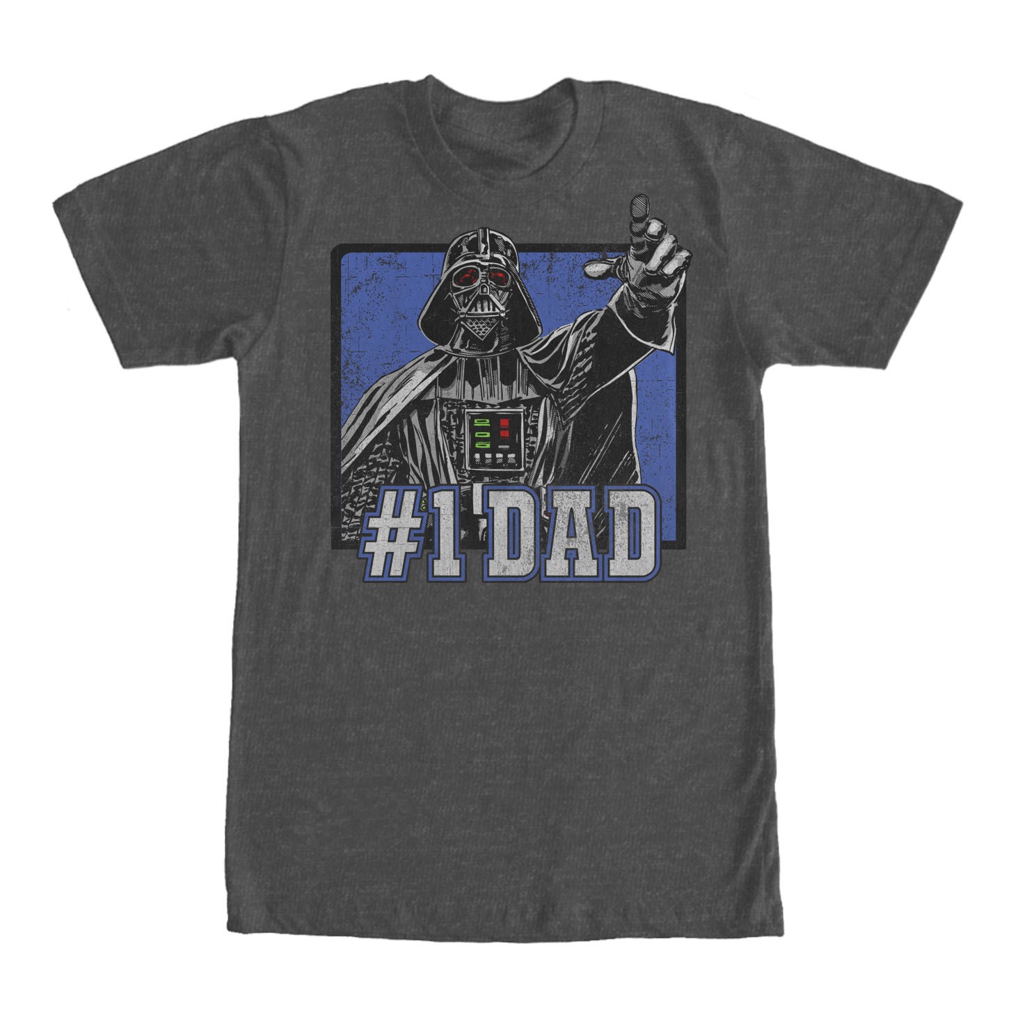 Star Wars Darth Vader #1 Dad Gray T-Shirt, Grey