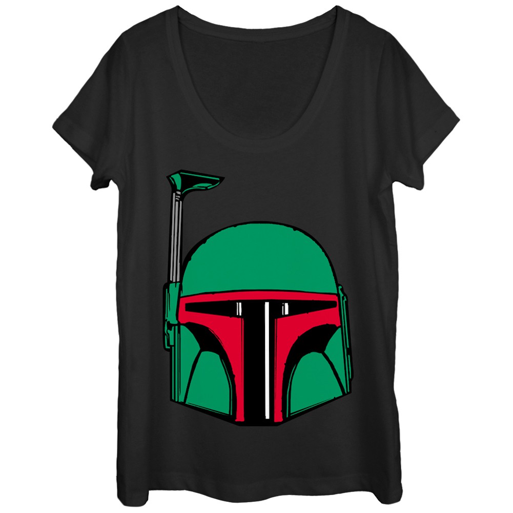 Star Wars Boba Fett Helmet Women's Tshirt, Black