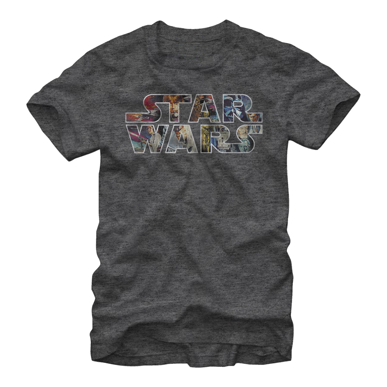 Star Wars Epic Logo Gray T-Shirt, Grey
