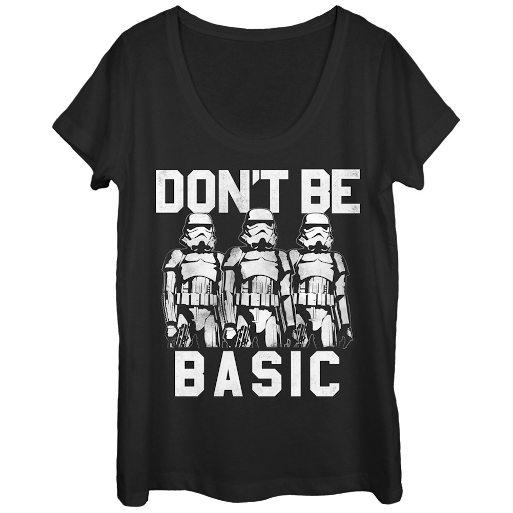 Star Wars Don't Be Basic Women's Tshirt, Black
