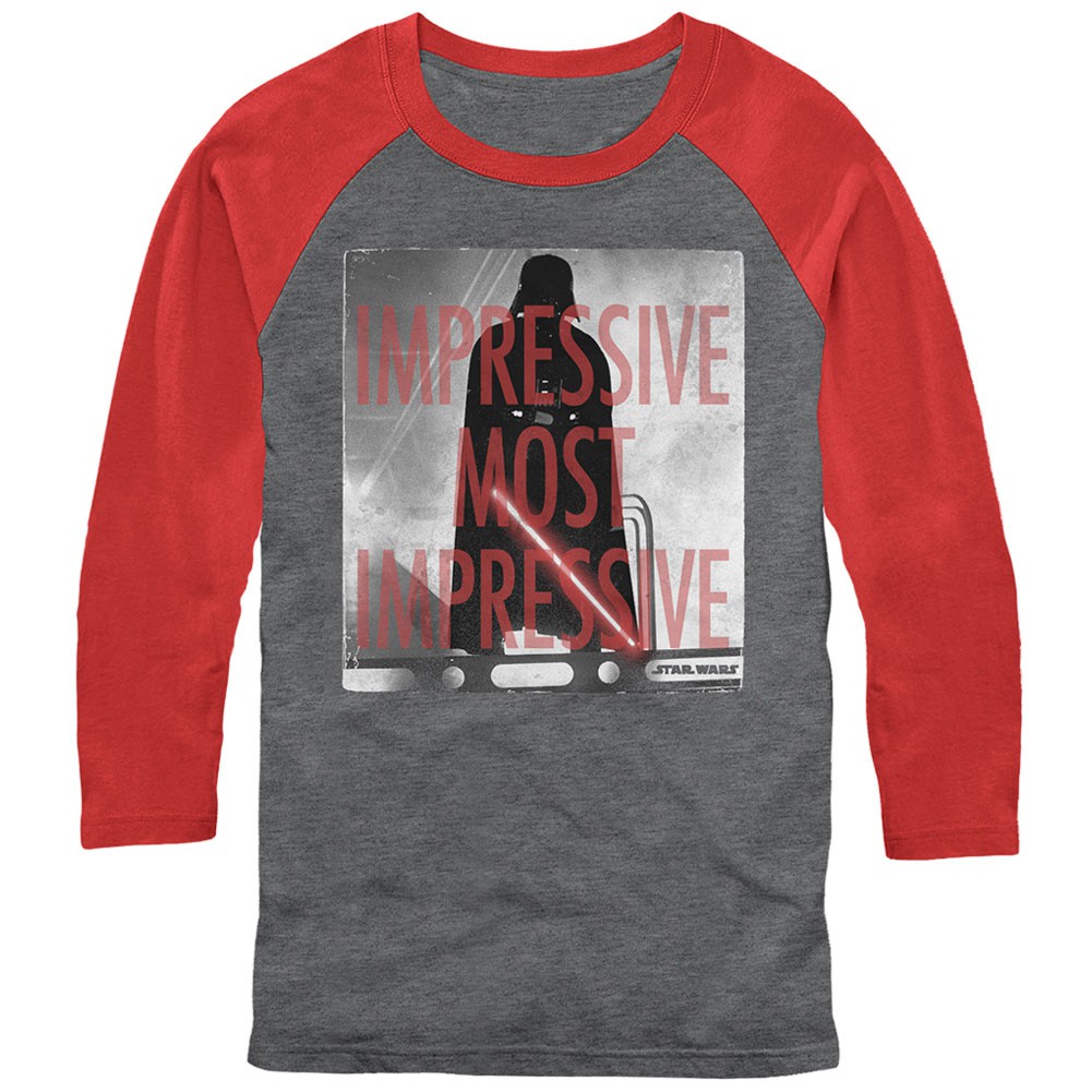 Star Wars I'm Impressed Gray Long Sleeve T-Shirt, Grey