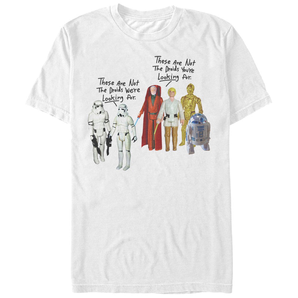 Star Wars Not The Droids White T-Shirt, White