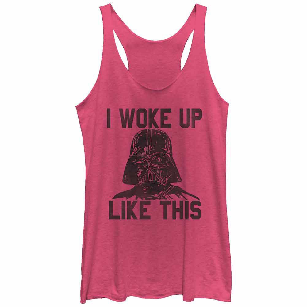 Star Wars Woke Up Juniors Tank Top, Pink