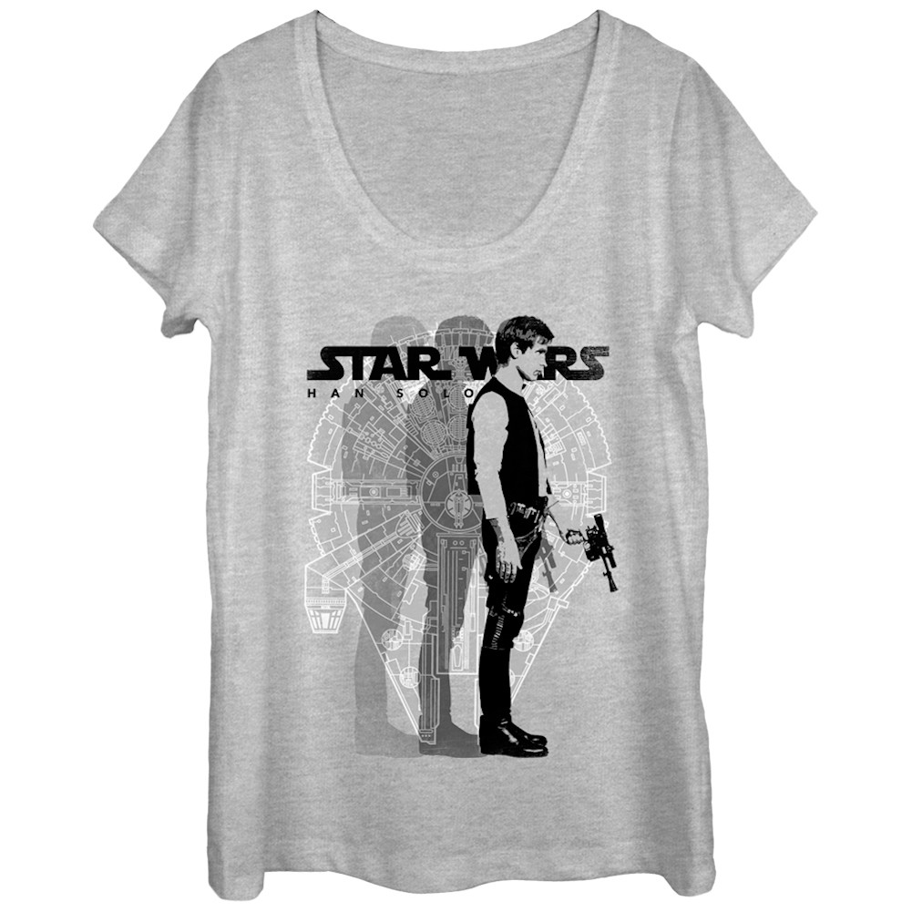Star Wars Han Solo Truth Women's Tshirt, Grey