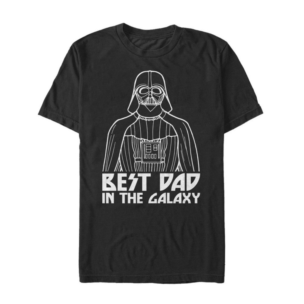 Star Wars Best Dad In The Galaxy Black Tshirt, Black