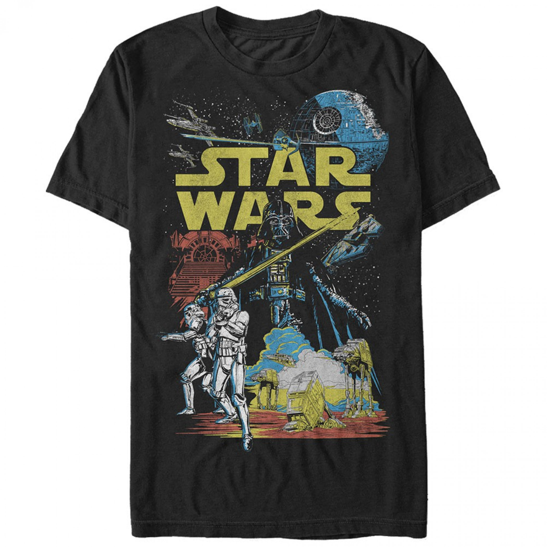 Star Wars Galactic Battle Men's T-Shirt, Black