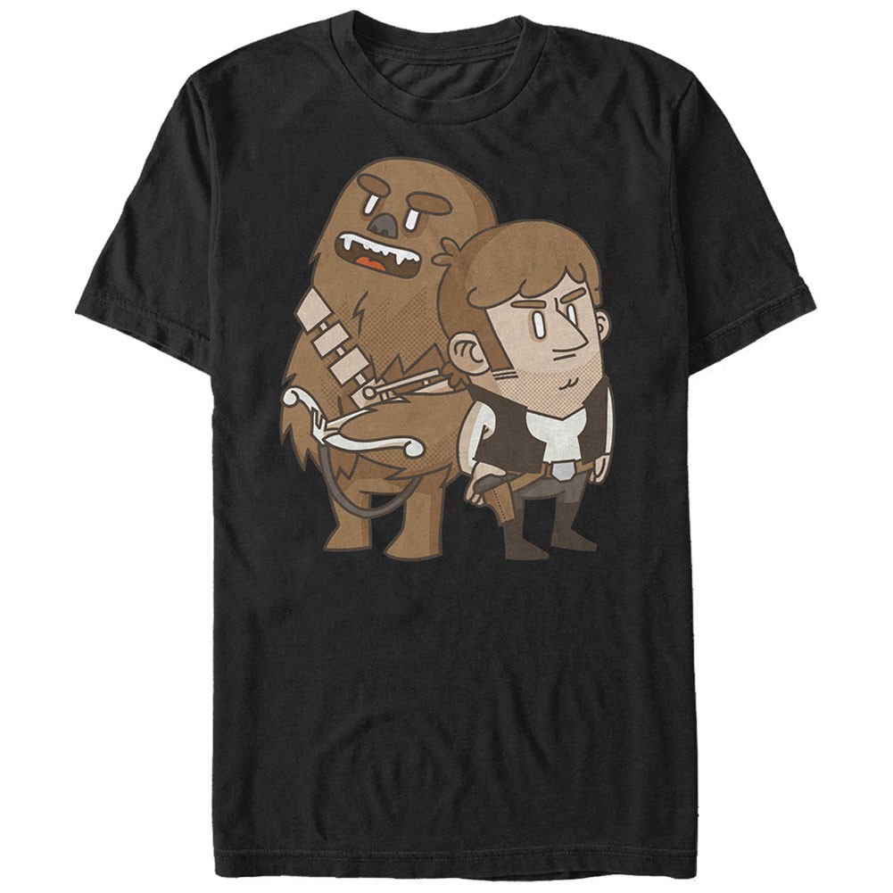 Star Wars Buddies Black T-Shirt, Black