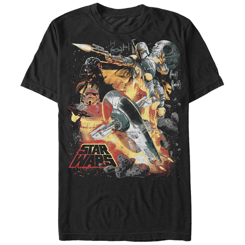 Star Wars Force Hunter Black T-Shirt, Black