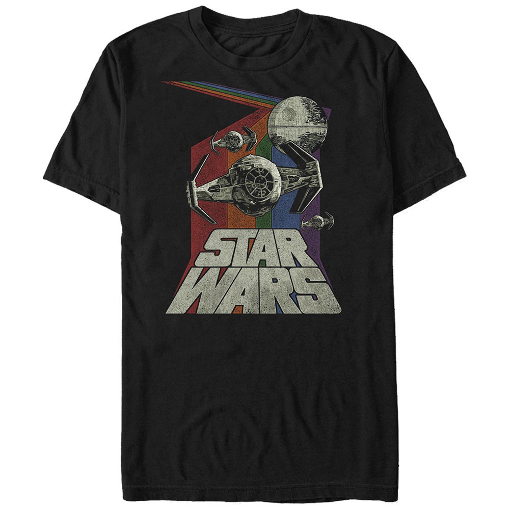 Star Wars Retro Wars Black T-Shirt, Black