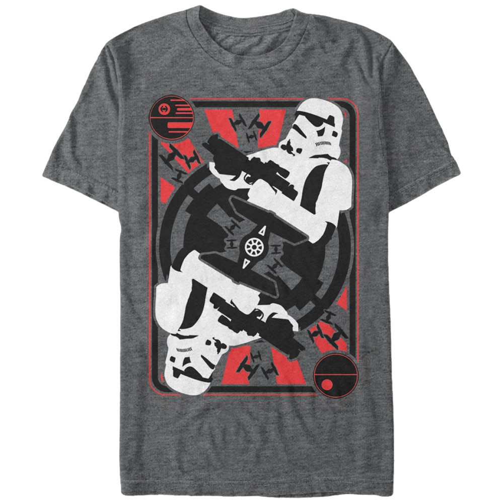 Star Wars Trooper Card Gray T-Shirt, Grey