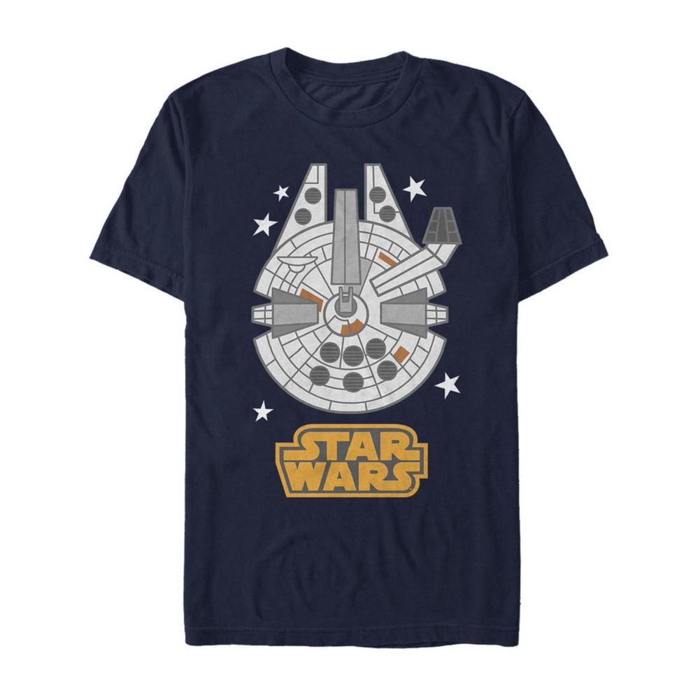 Star Wars Millennium Falcon Emoji Tshirt, Blue