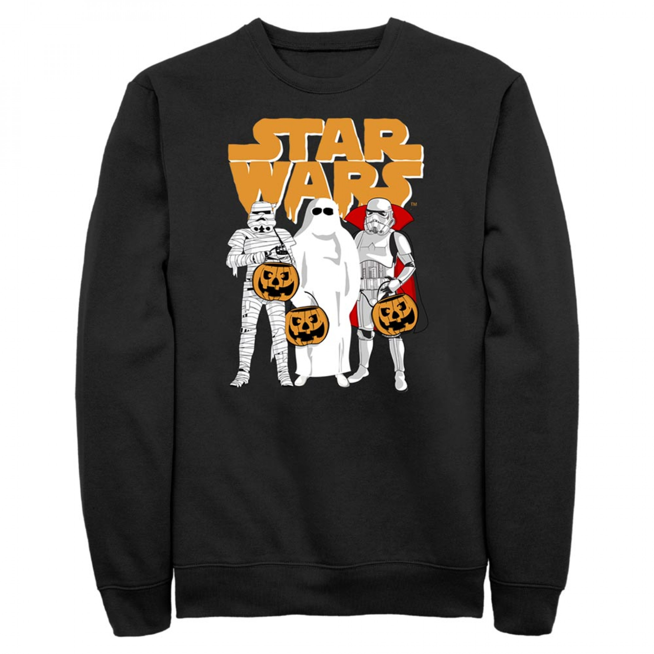Star Wars Stormtrooper Trick or Treat Halloween Sweatshirt, Black