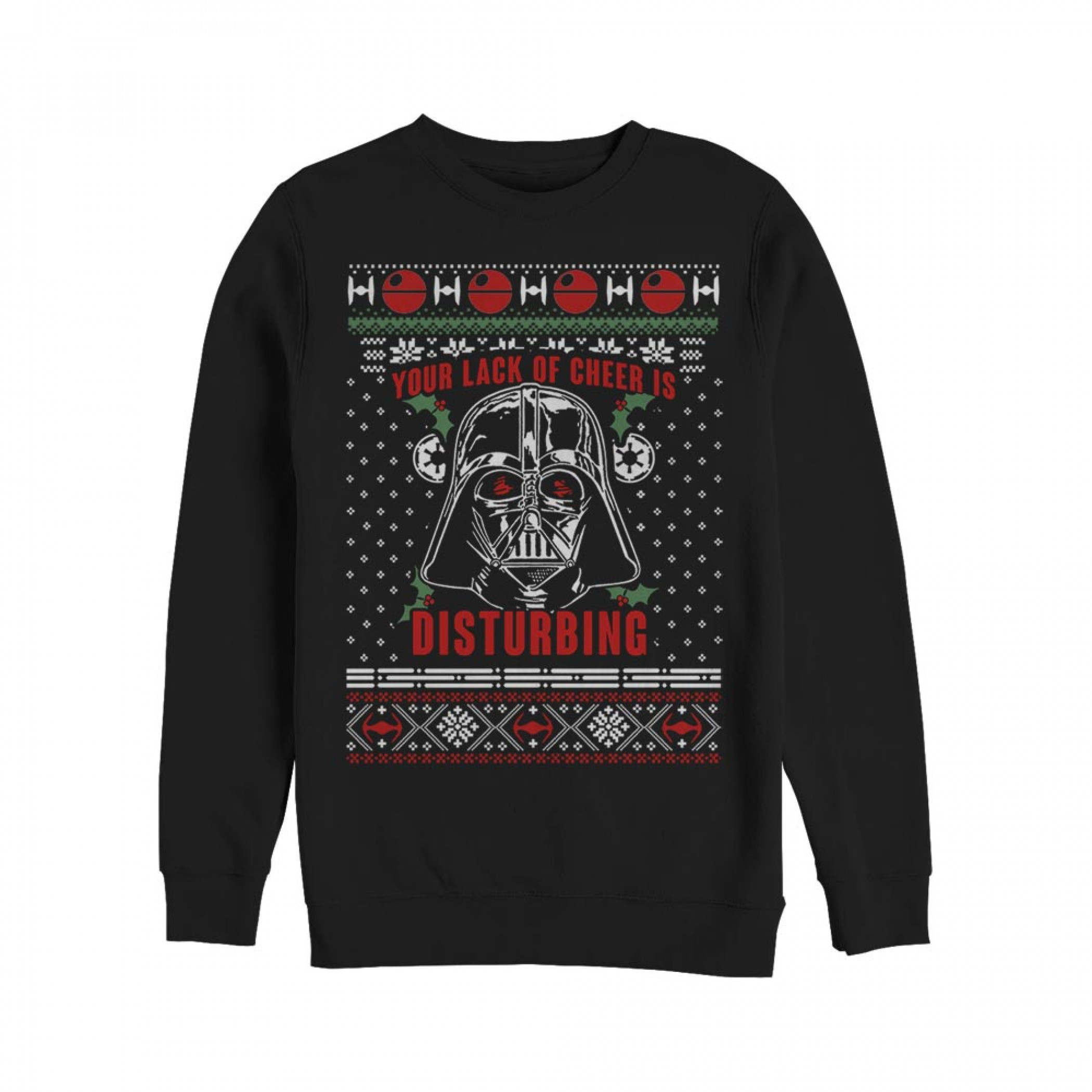 Star Wars Lack Of Cheer Disturbing Ugly Christmas Sweater Design Sweatshirt, Black