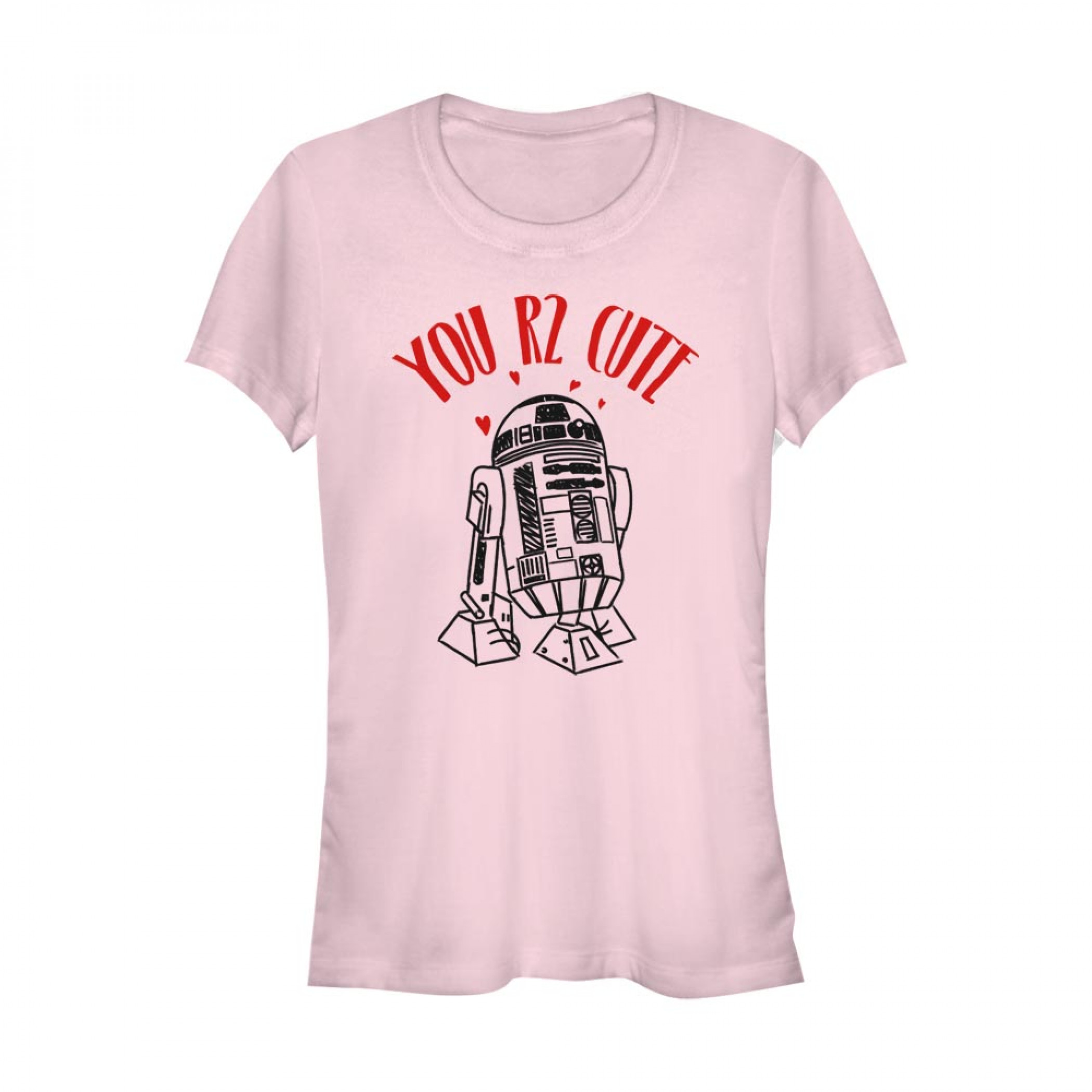 Star Wars You R2 Cute Women's Pink T-Shirt, Pink