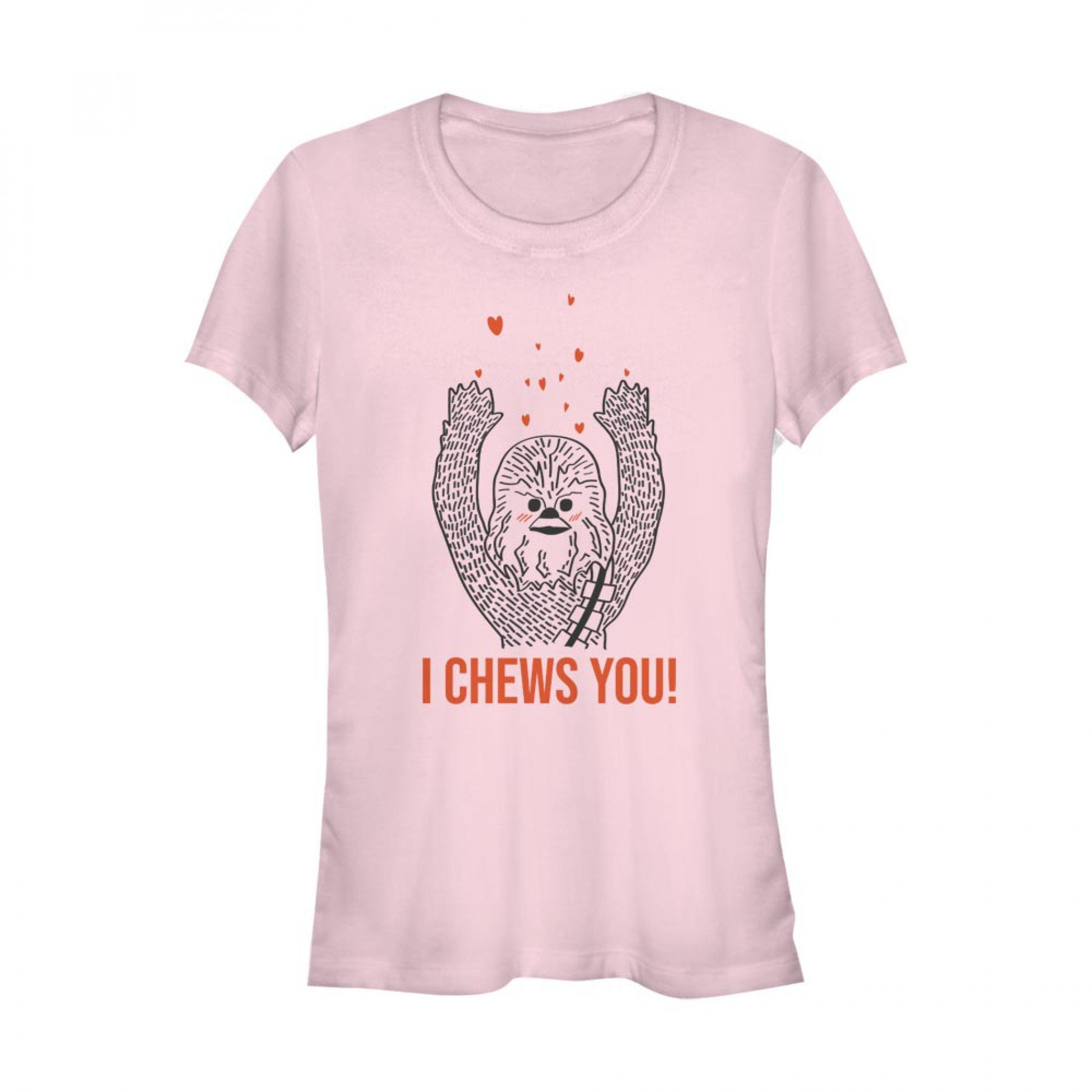 Star Wars I Chews You Women's Pink T-Shirt, Pink