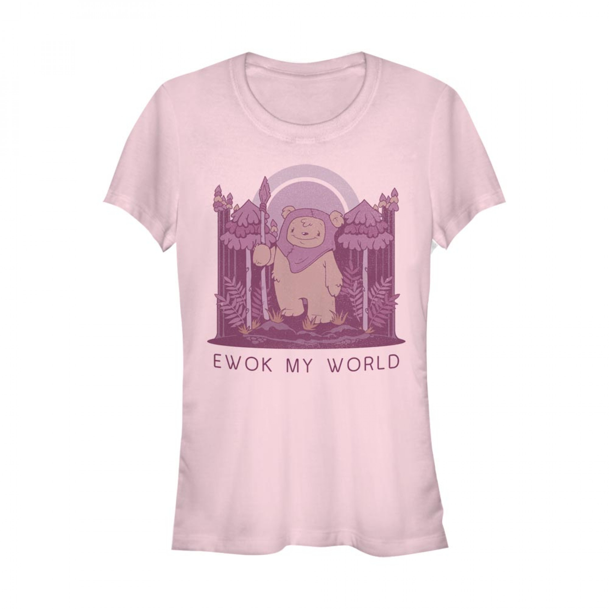 Star Wars Ewok My World Women's Pink T-Shirt, Pink