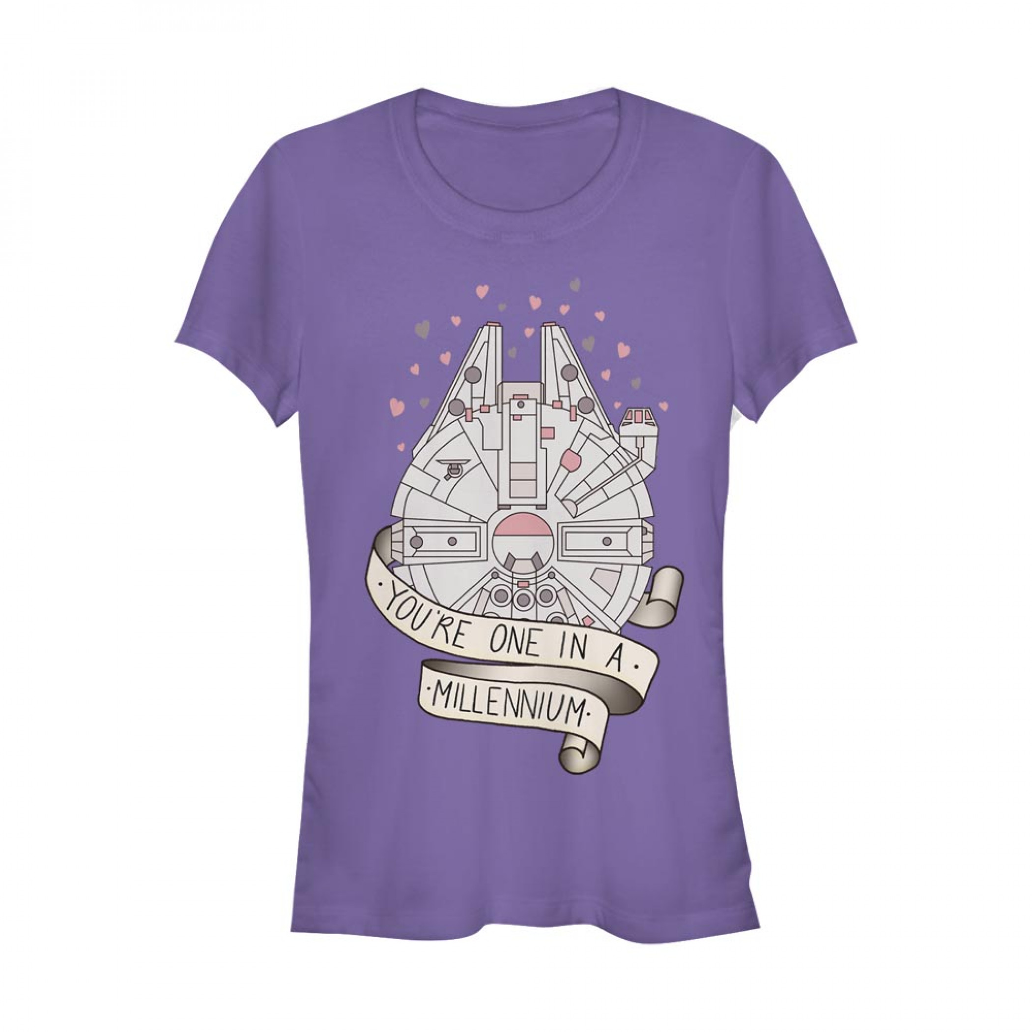 Star Wars You're One in A Millennium Women's Purple T-Shirt, Purple