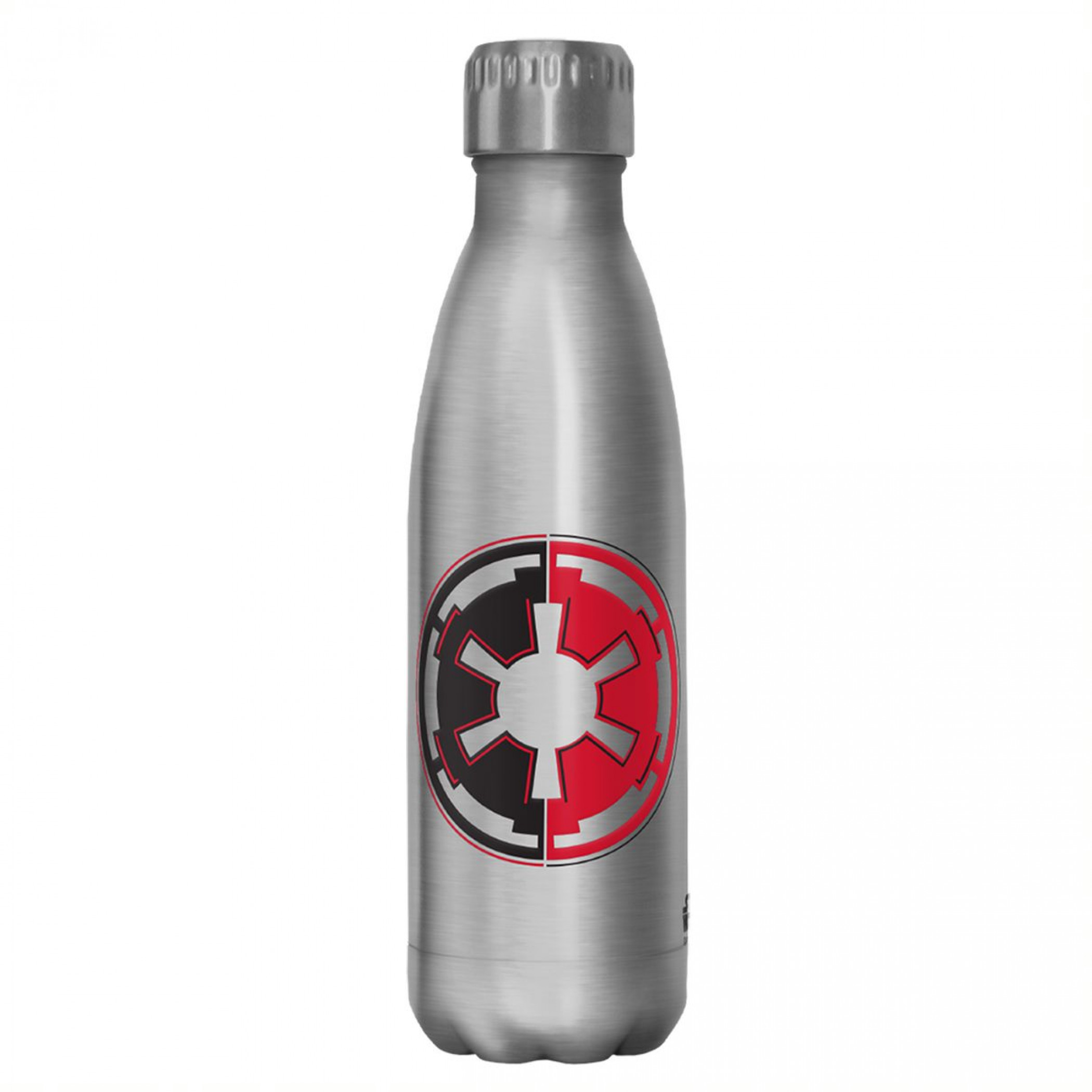 Star Wars Split Color Imperial Crest 17oz Steel Water Bottle, Silver