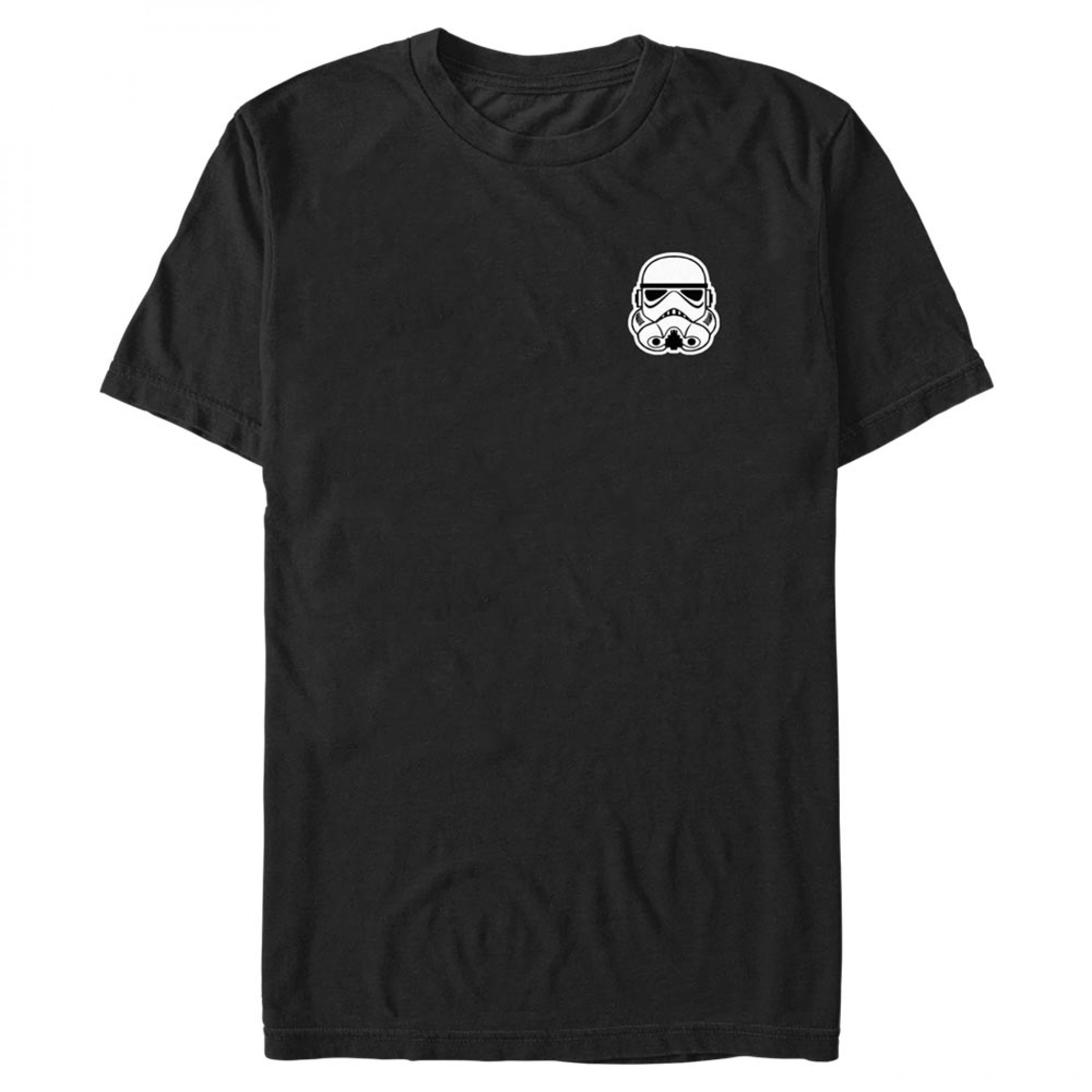 Star Wars Stormtrooper Embroidered Chest Logo T-Shirt, Black