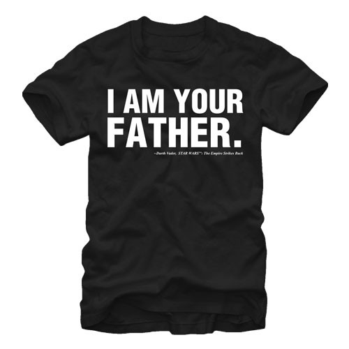 Star Wars I Am Your Father Black T-Shirt, Black