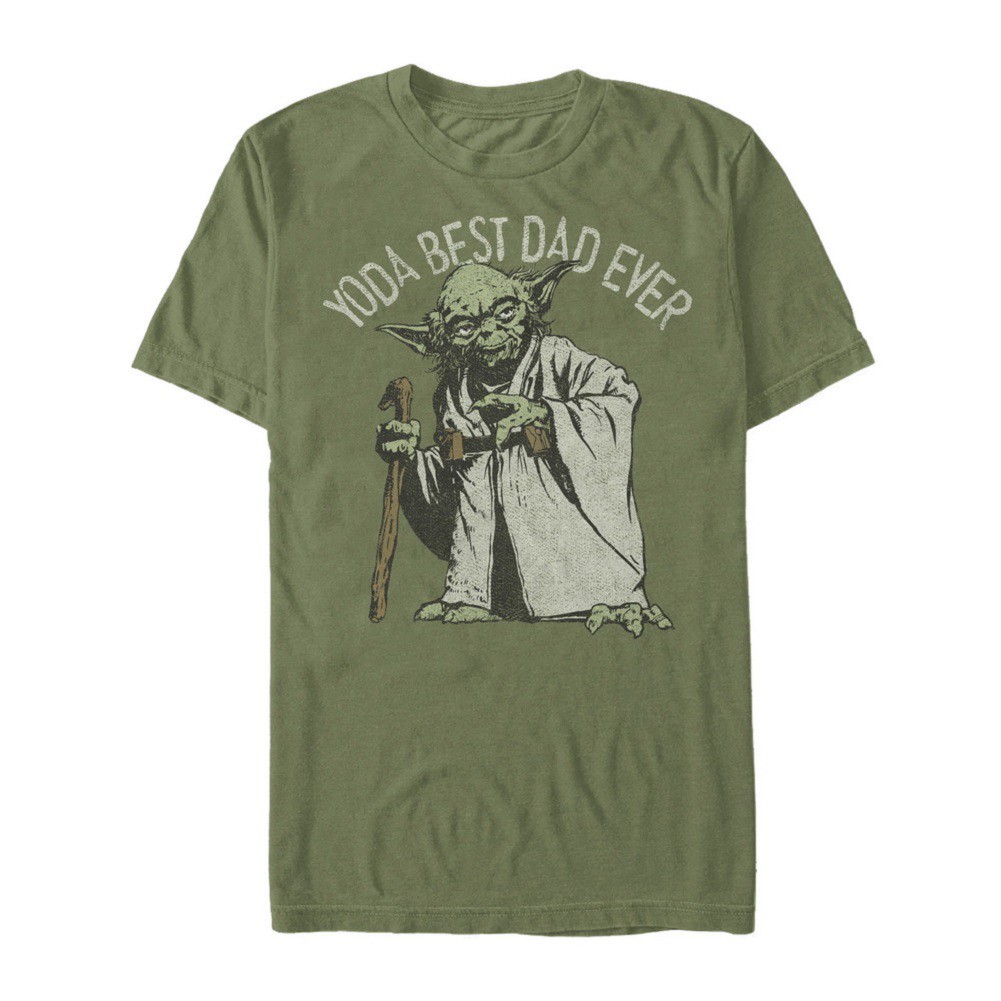 Star Wars Yoda Best Dad Ever Tshirt, Green