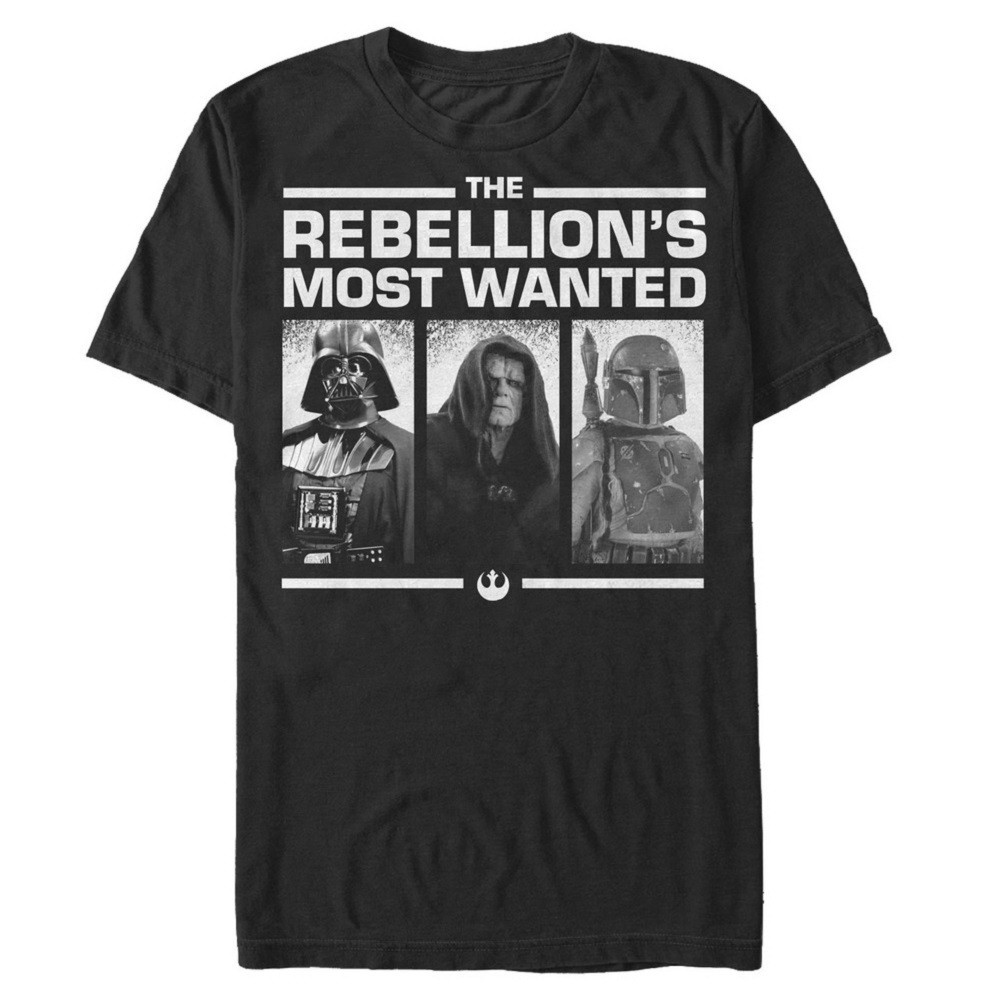 Star Wars Rebellions Most Wanted Black Tshirt, Black