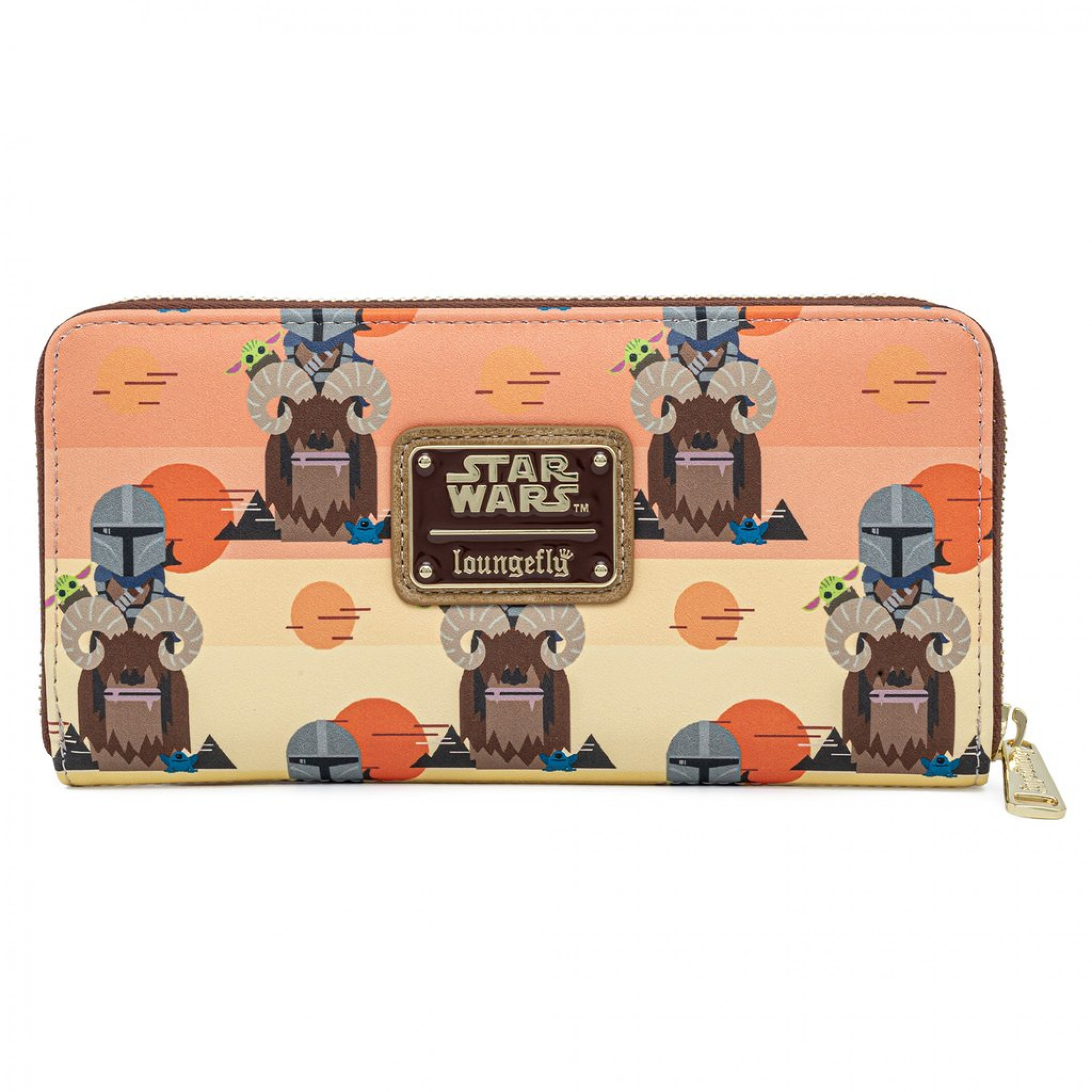 Star Wars The Mandalorian and Child Grogu Chibi Wallet by Loungefly, Multi-Color