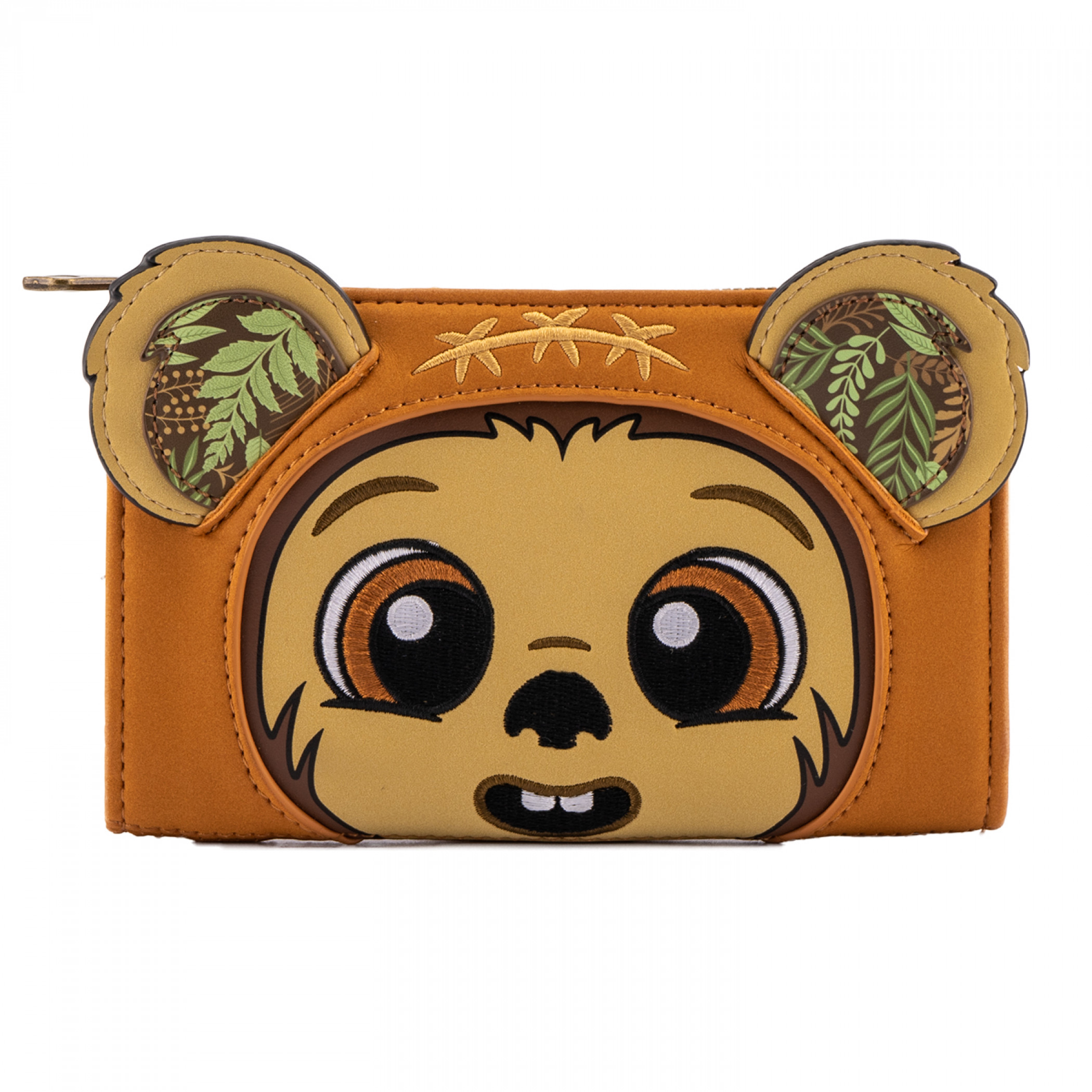Star Wars Ewok Wicket Cosplay Loungefly Flap Wallet, Multi-Color