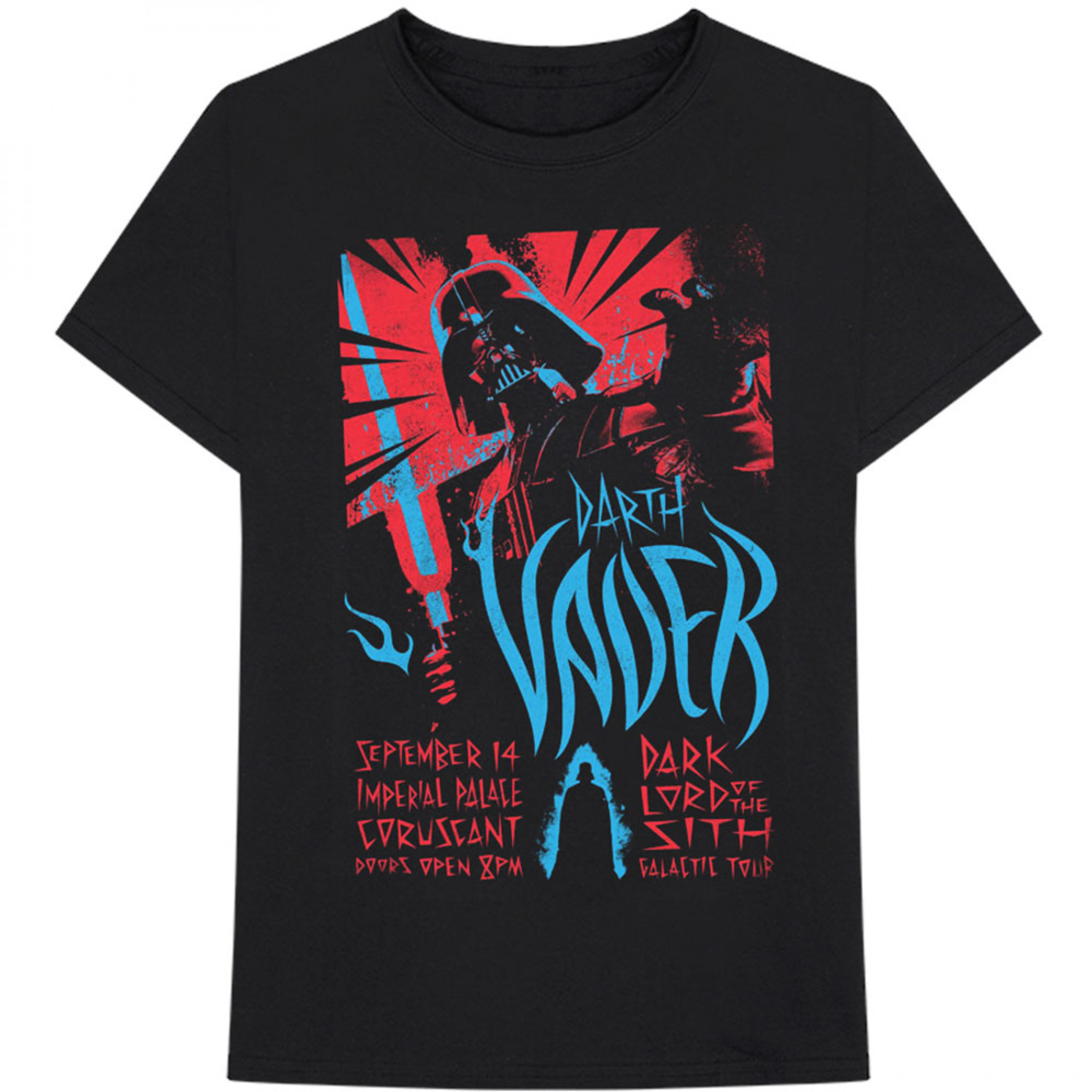 Star Wars Darth Vader Galaxy Tour T-Shirt, Black