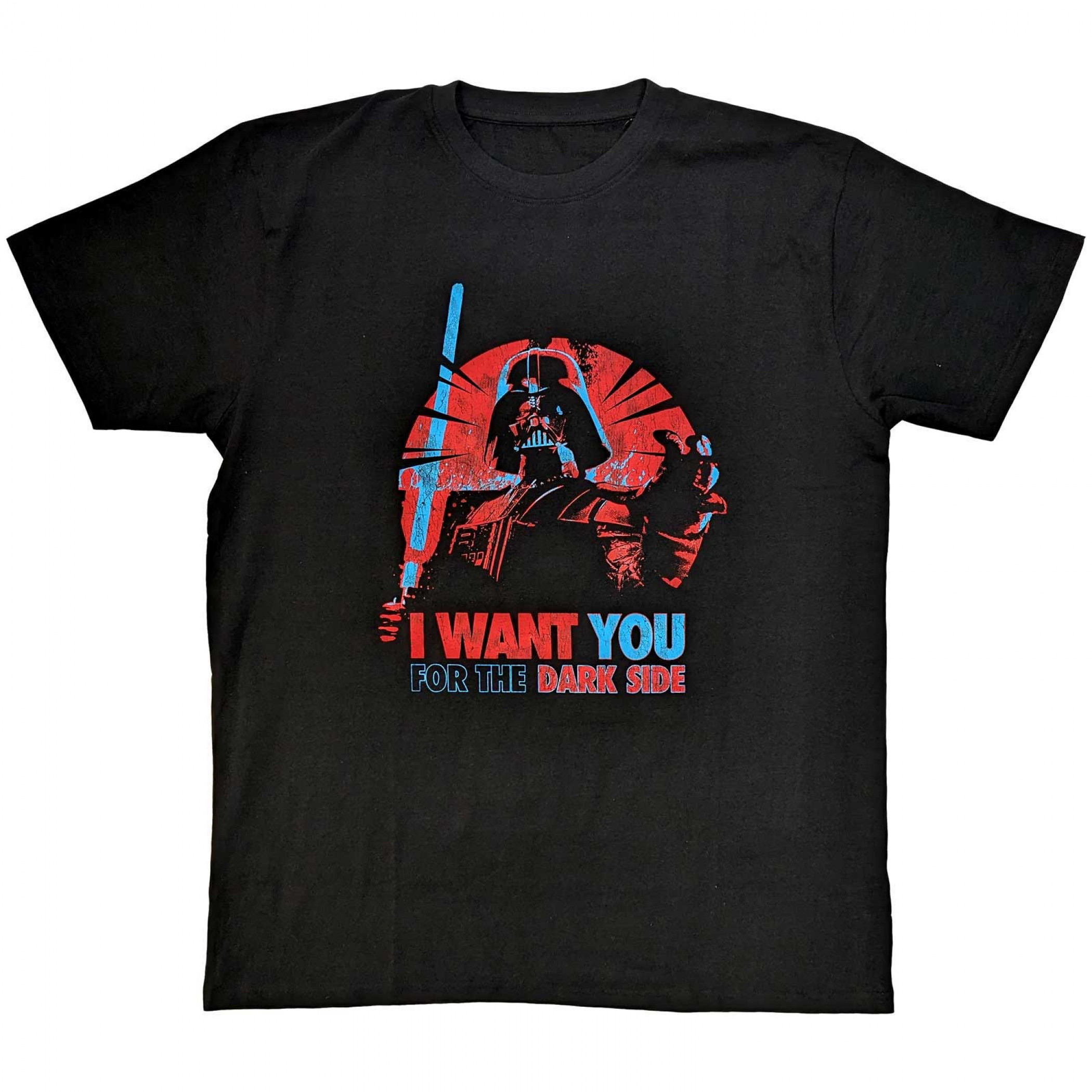 Darth Vader I Want You for The Dark Side T-Shirt, Black