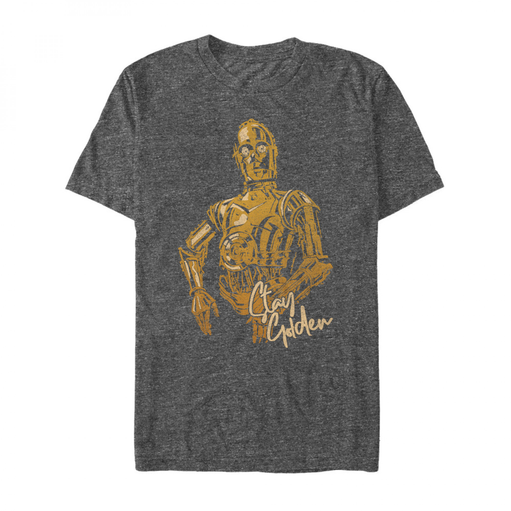 Star Wars C-3PO Stay Golden T-Shirt, Grey
