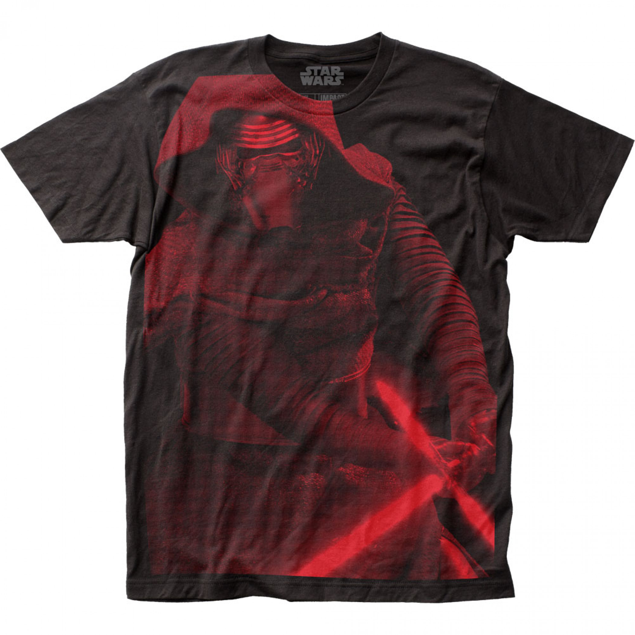 Star Wars Kylo Ren Slash Large Subway Print T-Shirt, Black