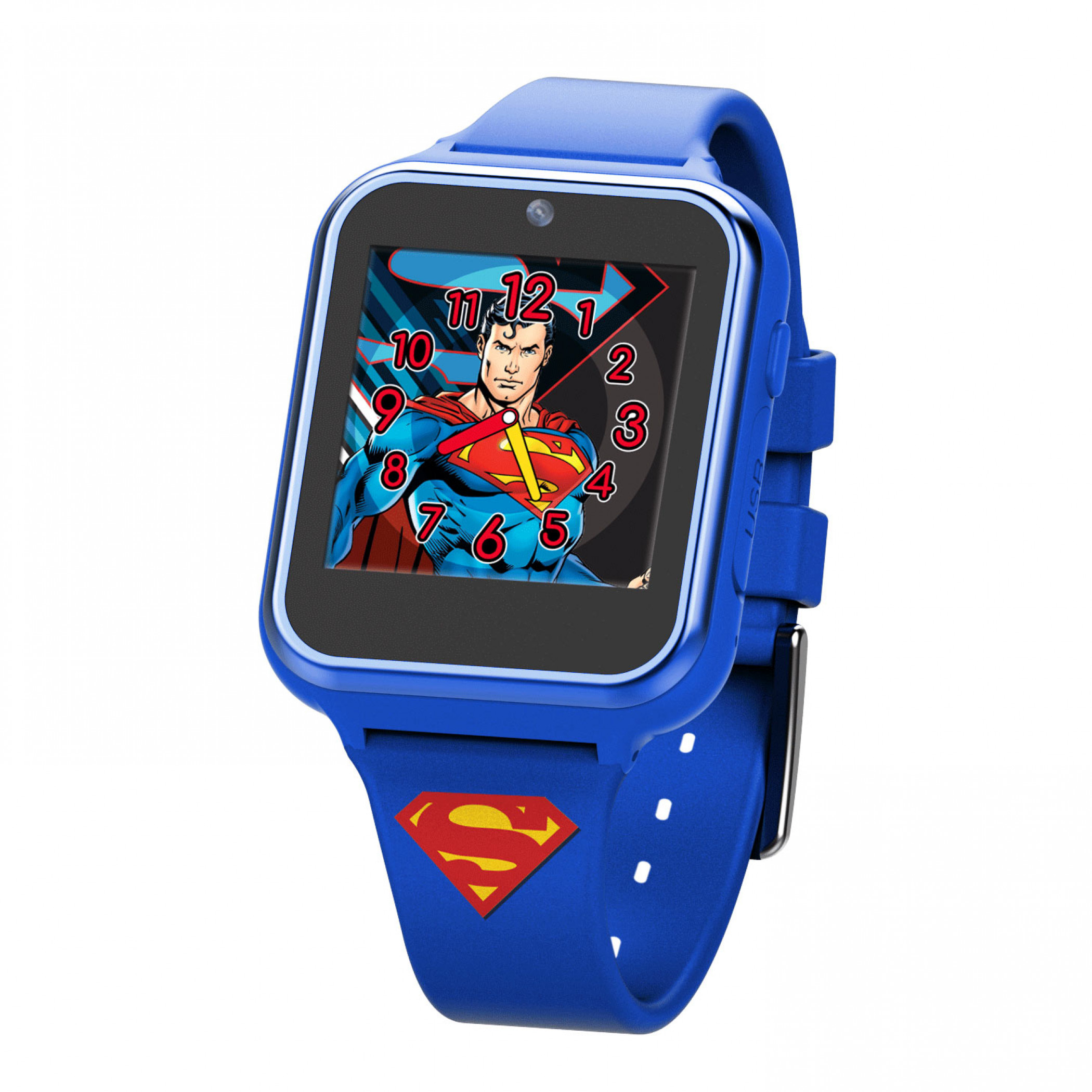 Superman Symbol Accutime Interactive Kids Watch, Blue