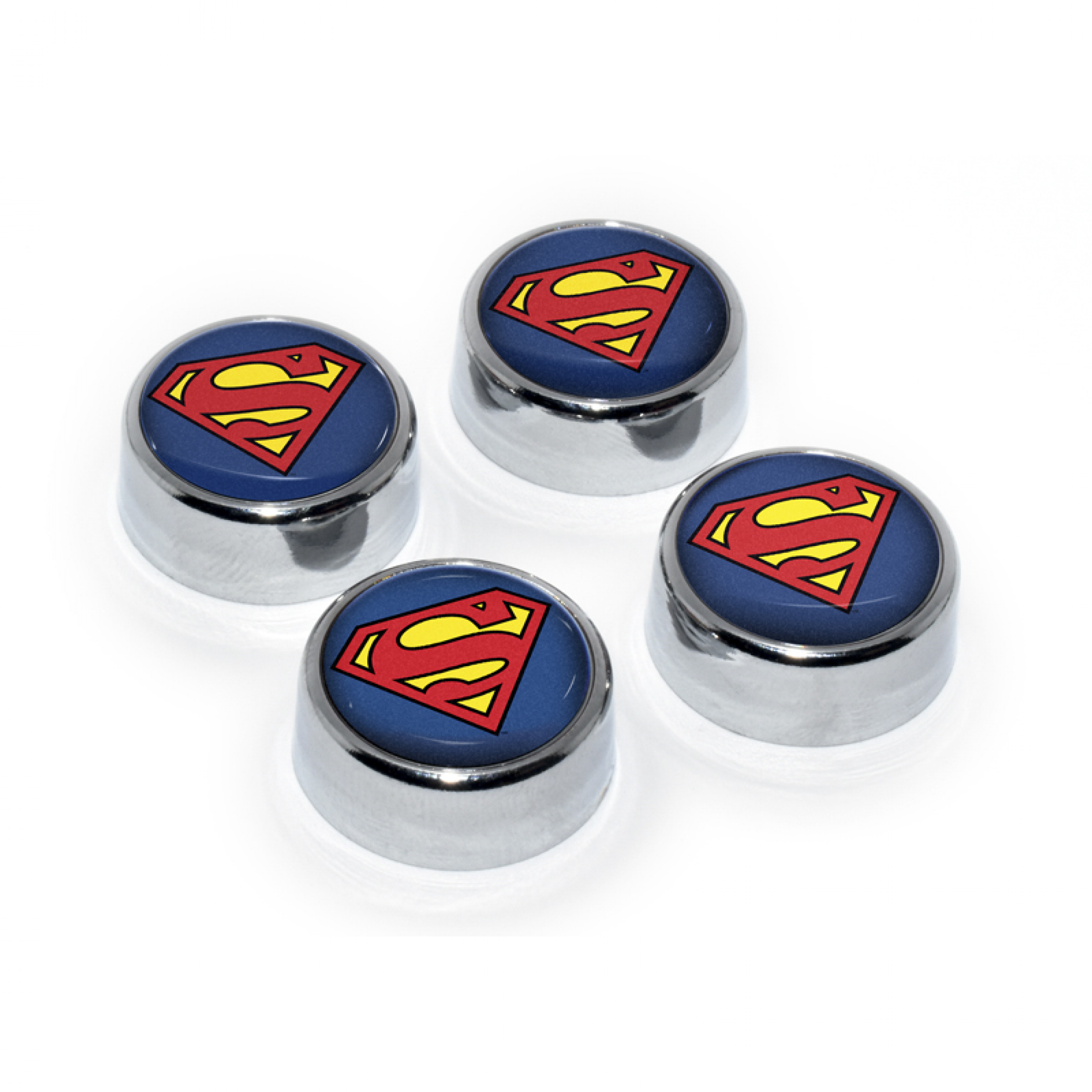 Superman Symbol License Plate Frame Screw Set, Blue