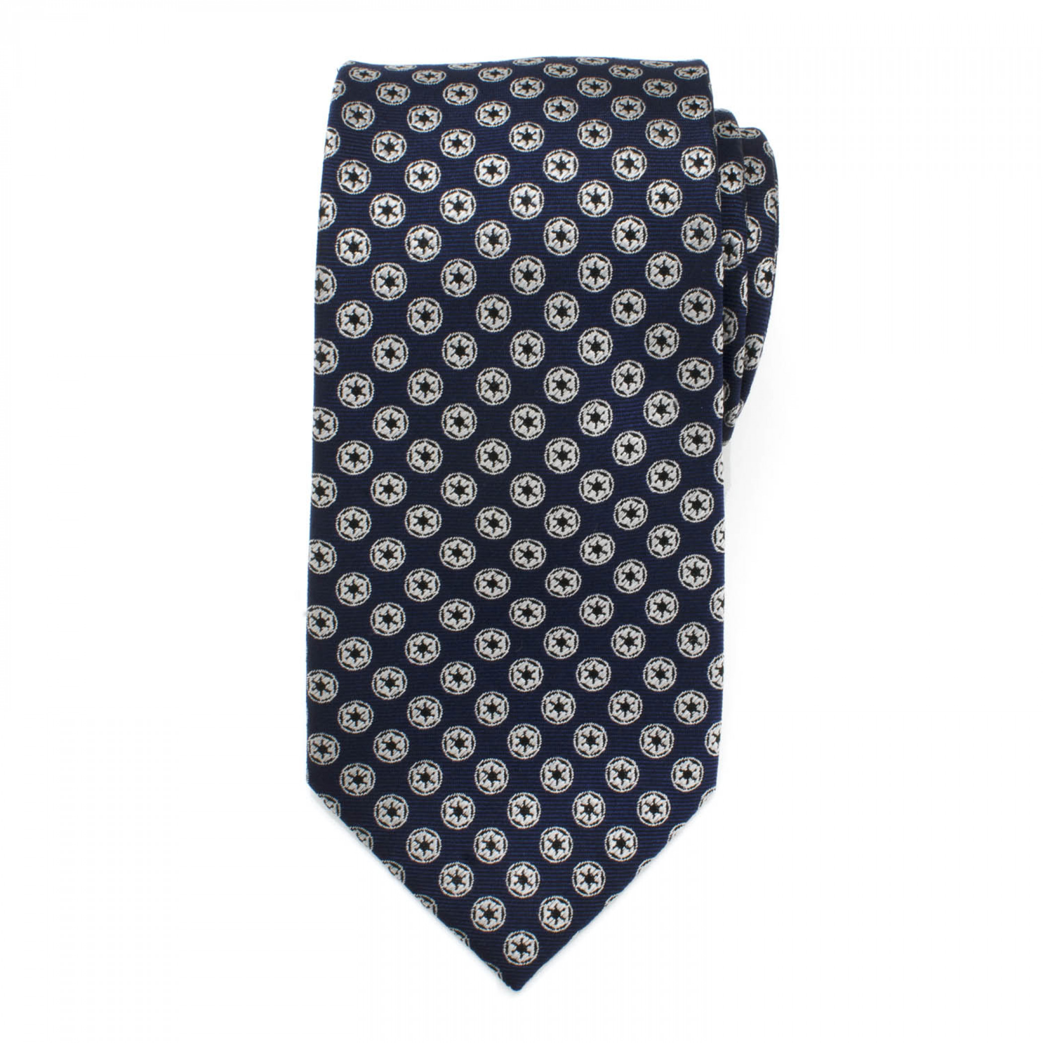 Star Wars Imperial Symbol Men's Navy Silk Tie, Blue