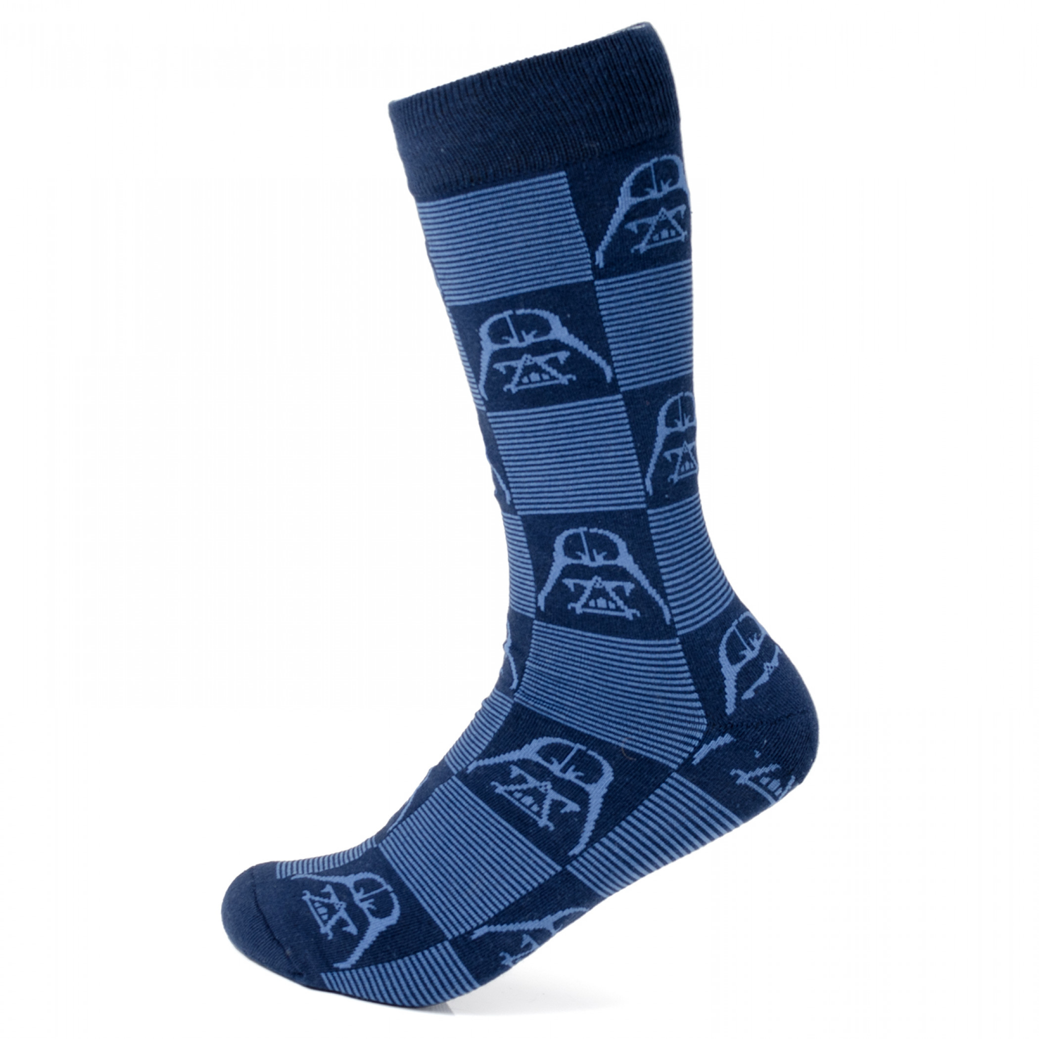Star Wars Darth Vader Checkered Dress Socks, Blue