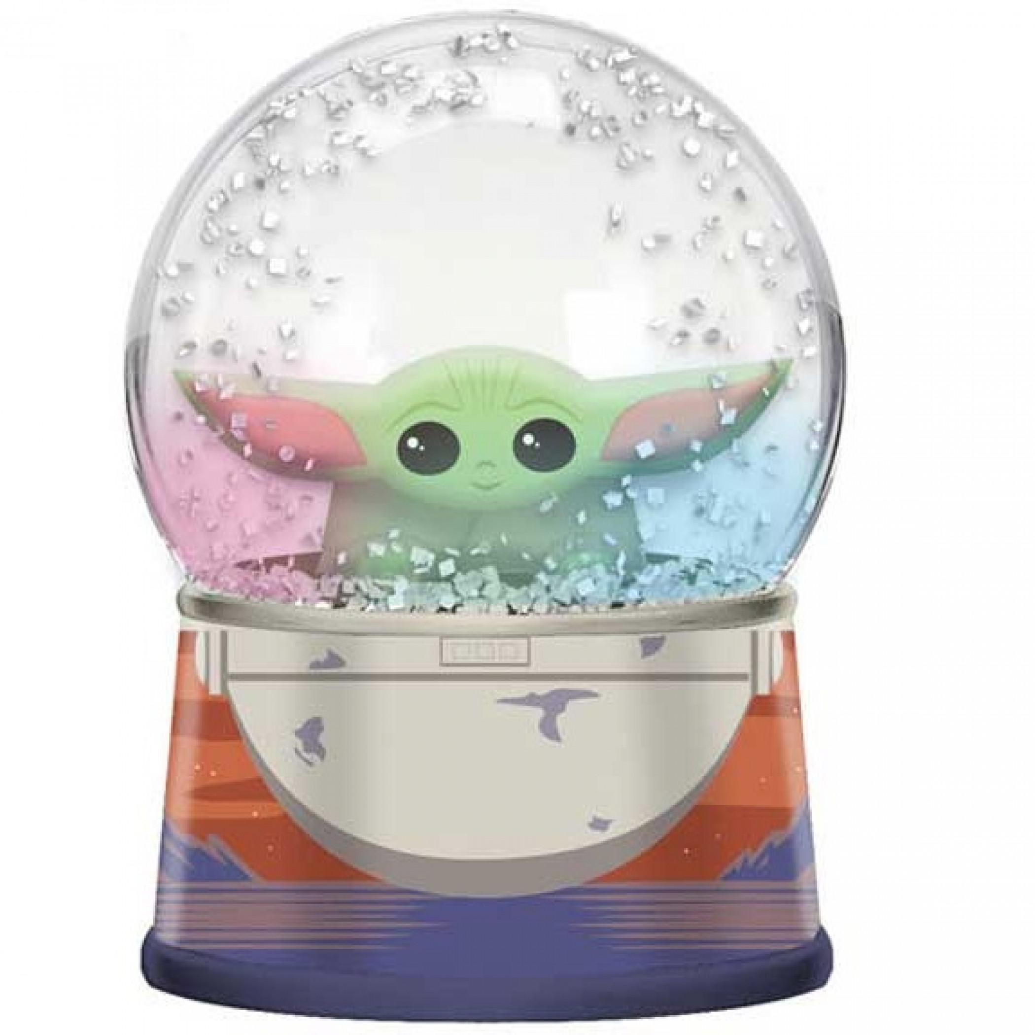 Star Wars The Mandalorian The Child Egg Pod Light Up Snow Globe, Multi-Color