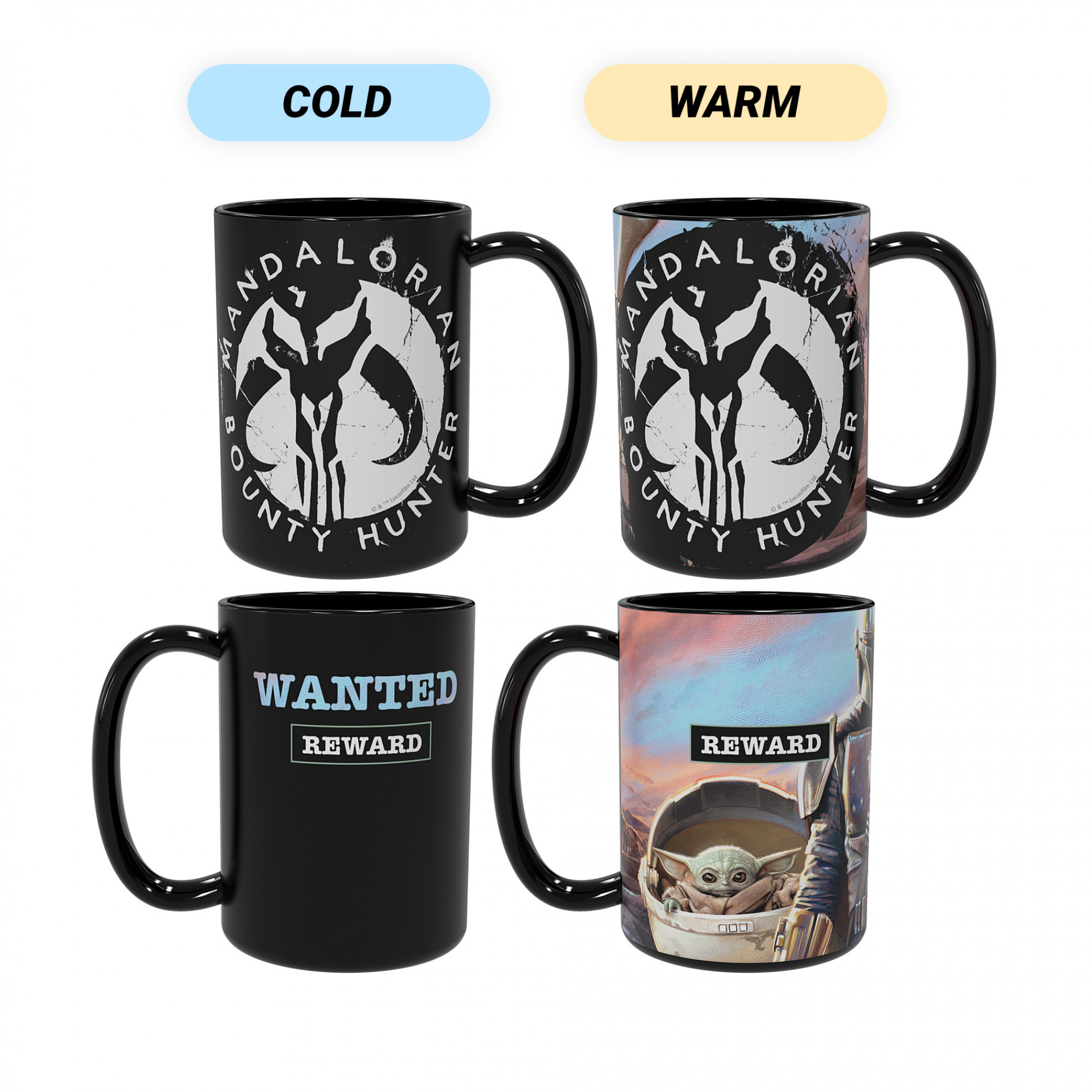 Star Wars The Mandalorian Reward Heat Change Mug, Multi-Color