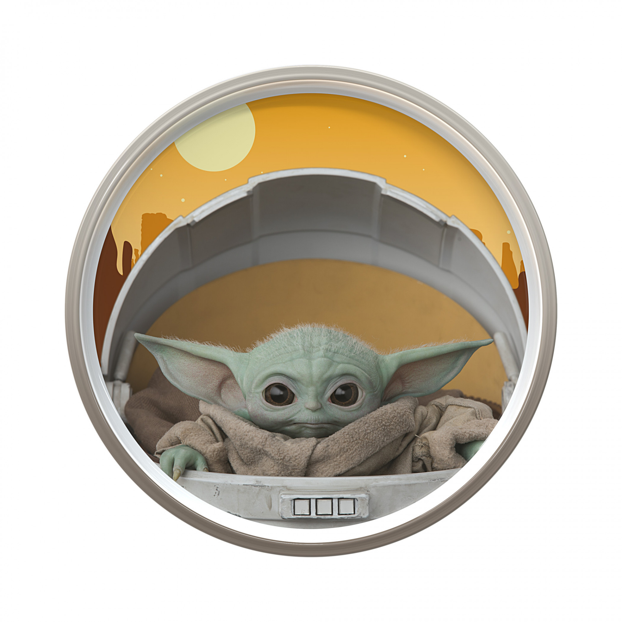 Star Wars The Mandalorian The Child 8' Plate with Rim, Multi-Color