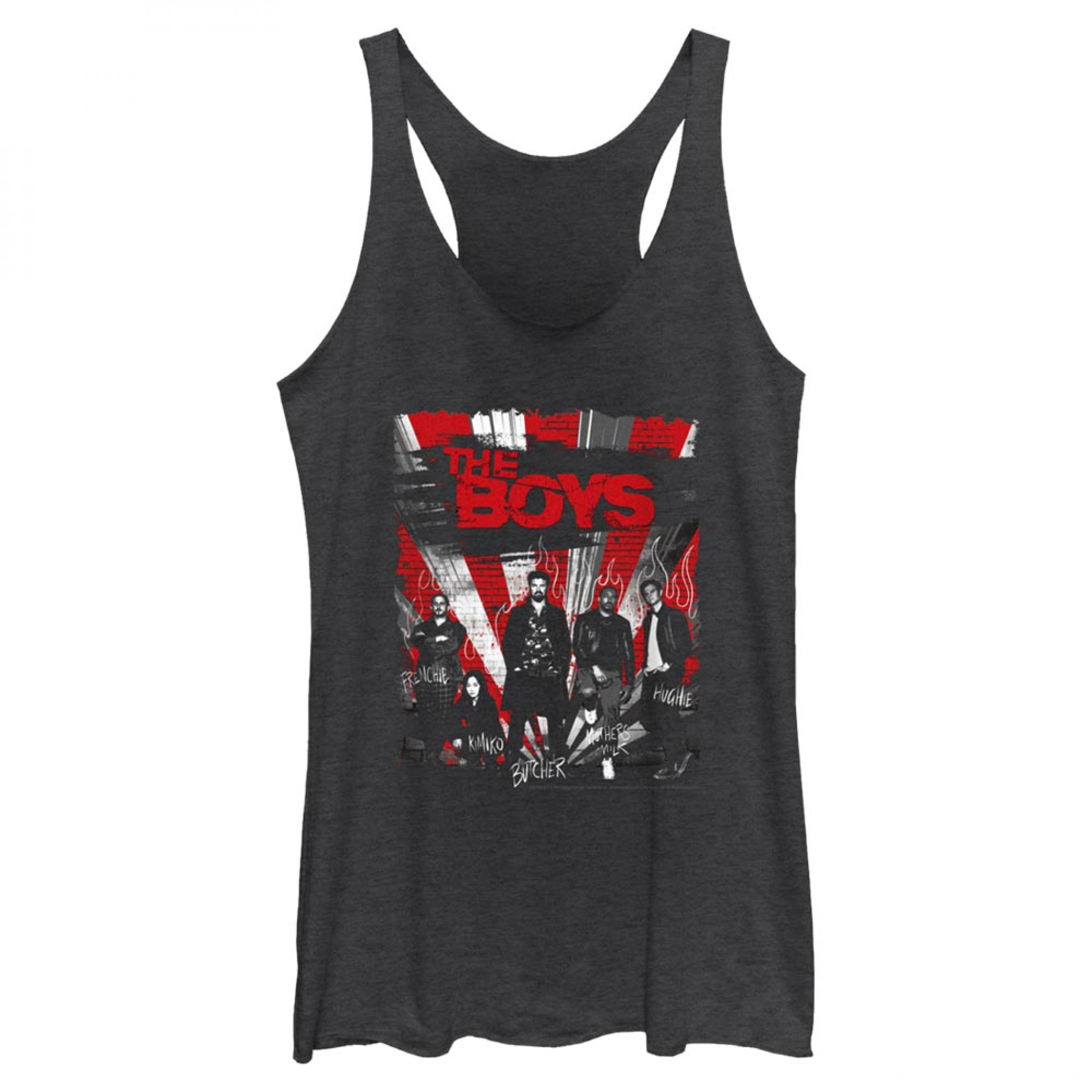 The Boys Grunge Group Tank Top, Black
