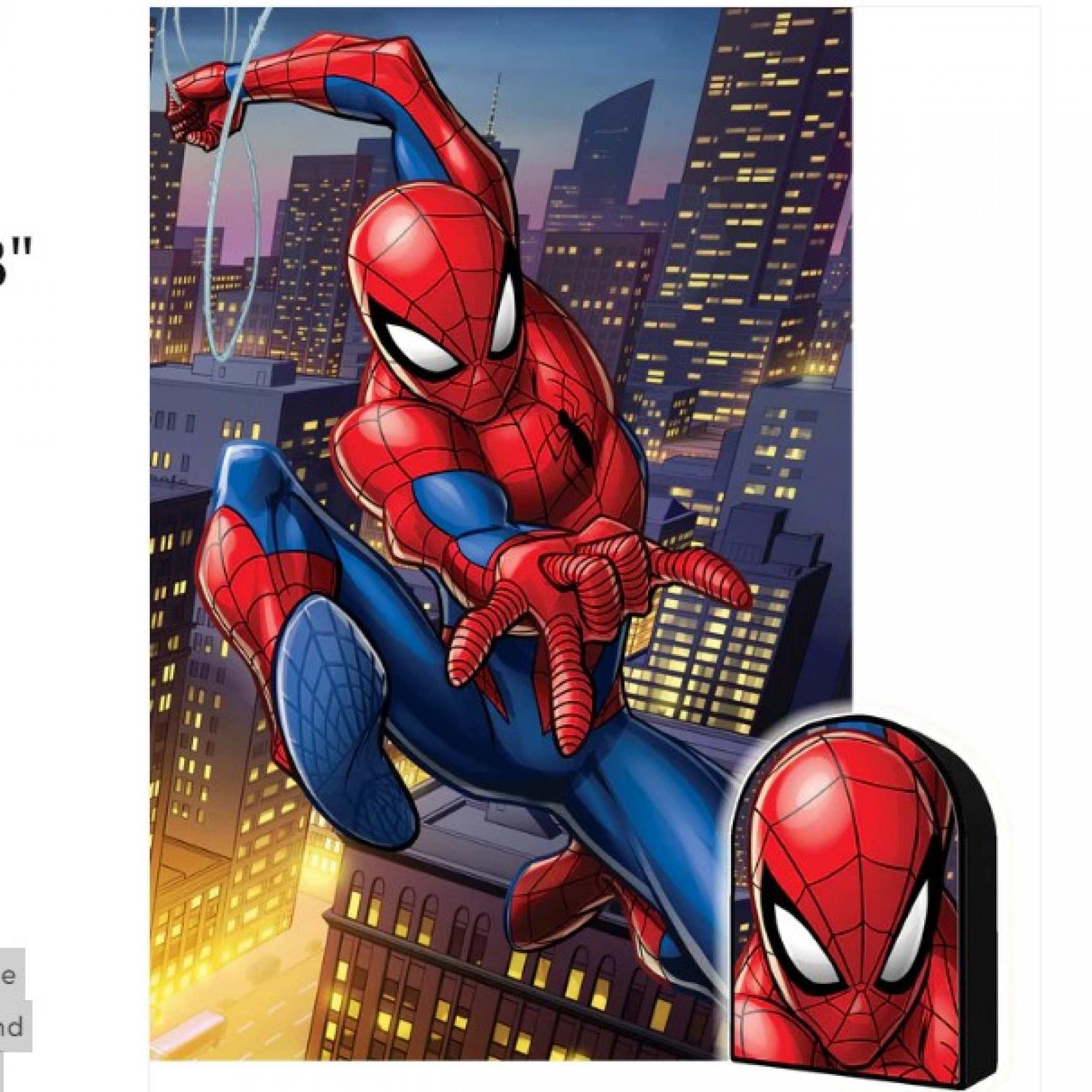 Spider-Man City at Night 3D Lenticular 300pc Jigsaw Puzzle in Collectors Tin, Multi-Color